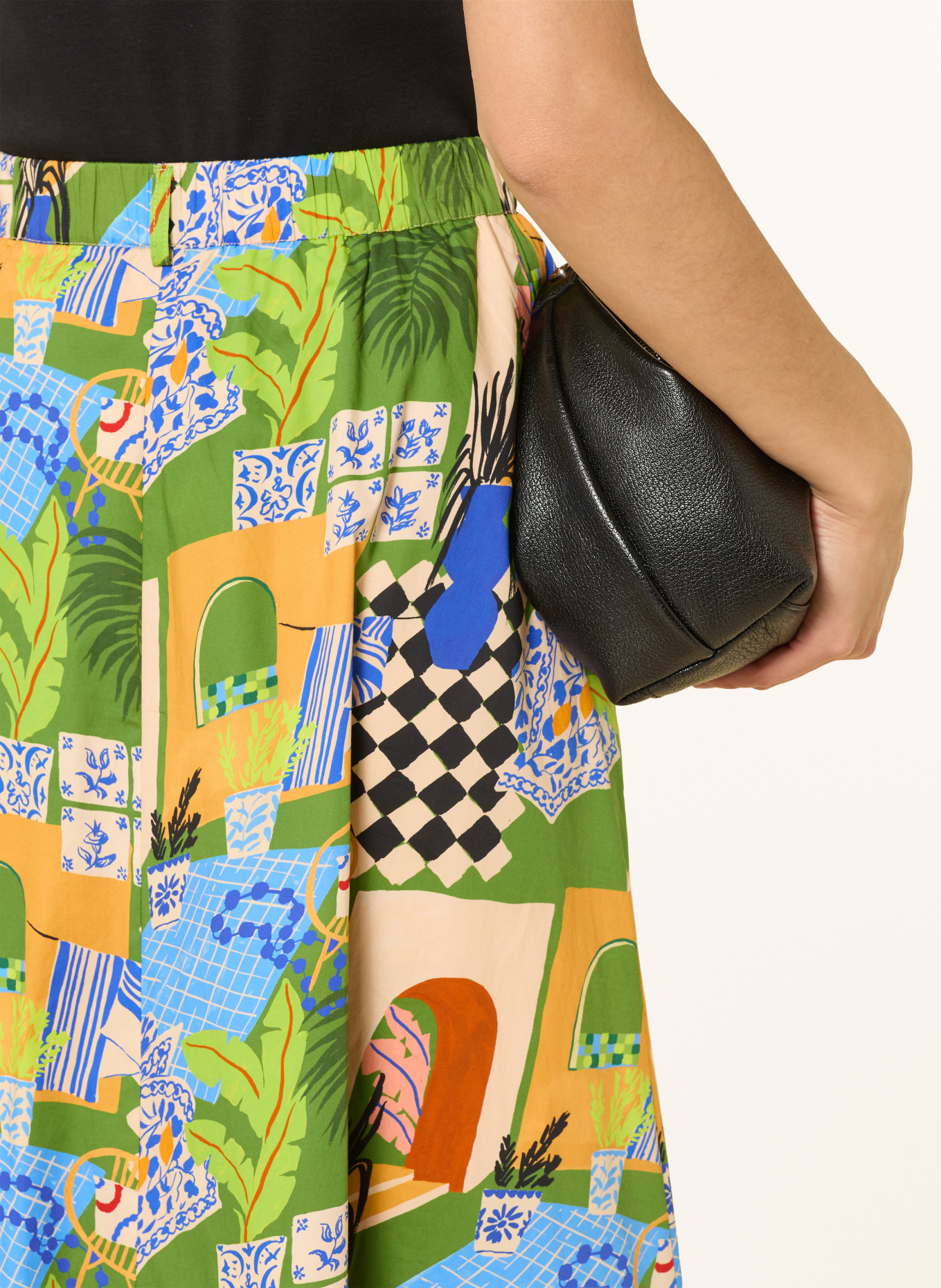 CATNOIR Skirt: LIGHT GREEN / BEIGE / BLUE