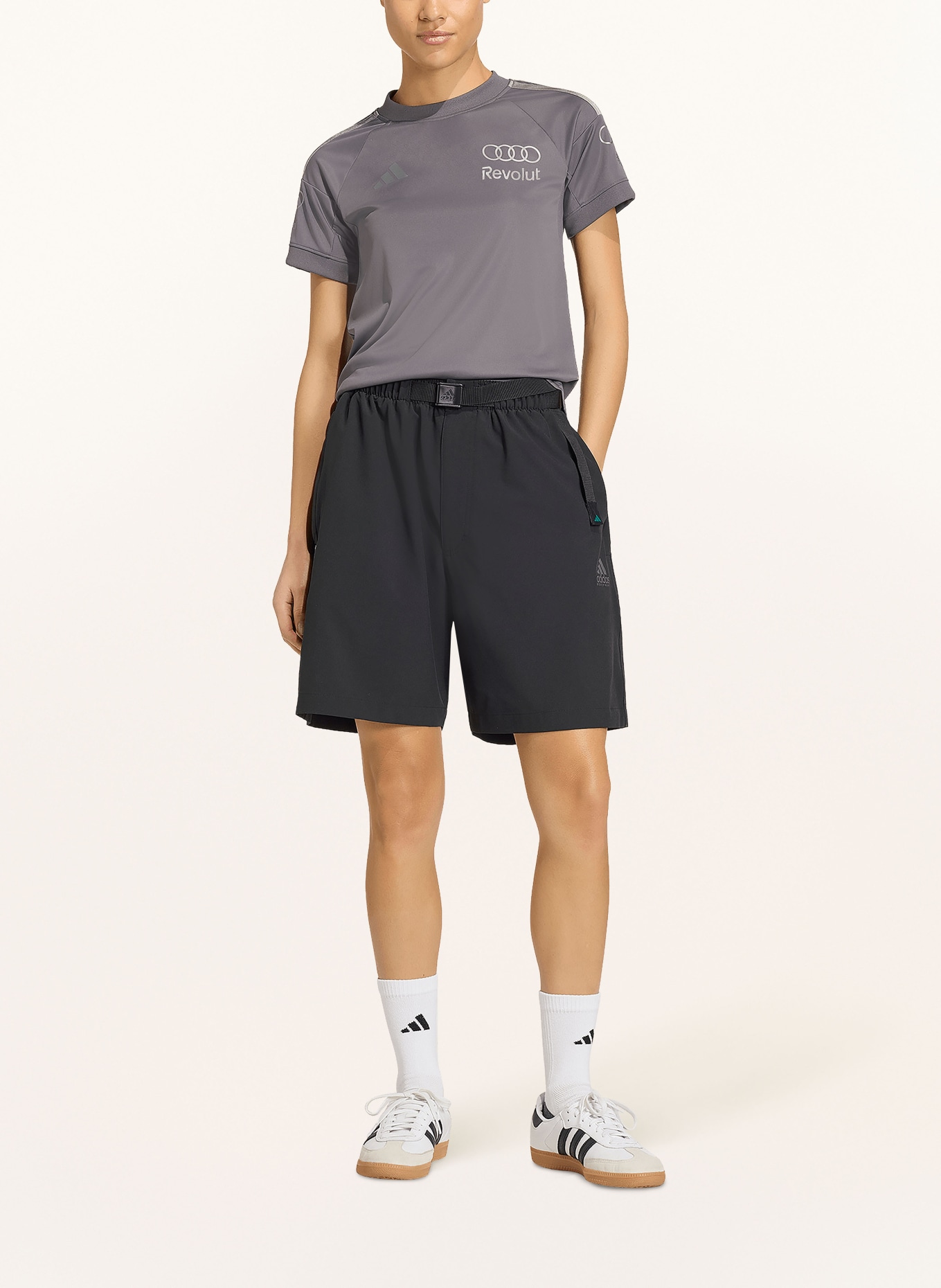 adidas Koszulka AUDI FORMULA ONE TEAM DRIVER JERSEY REPLICA: BRUDNY RÓŻ