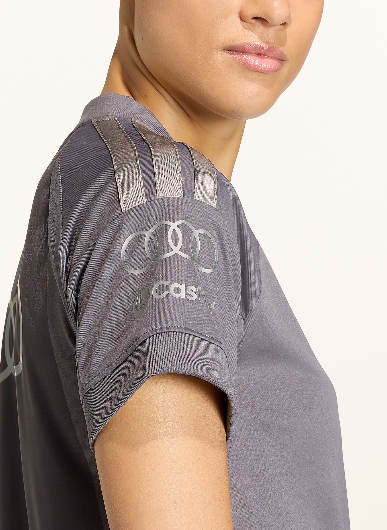 adidas Koszulka AUDI FORMULA ONE TEAM DRIVER JERSEY REPLICA: BRUDNY RÓŻ