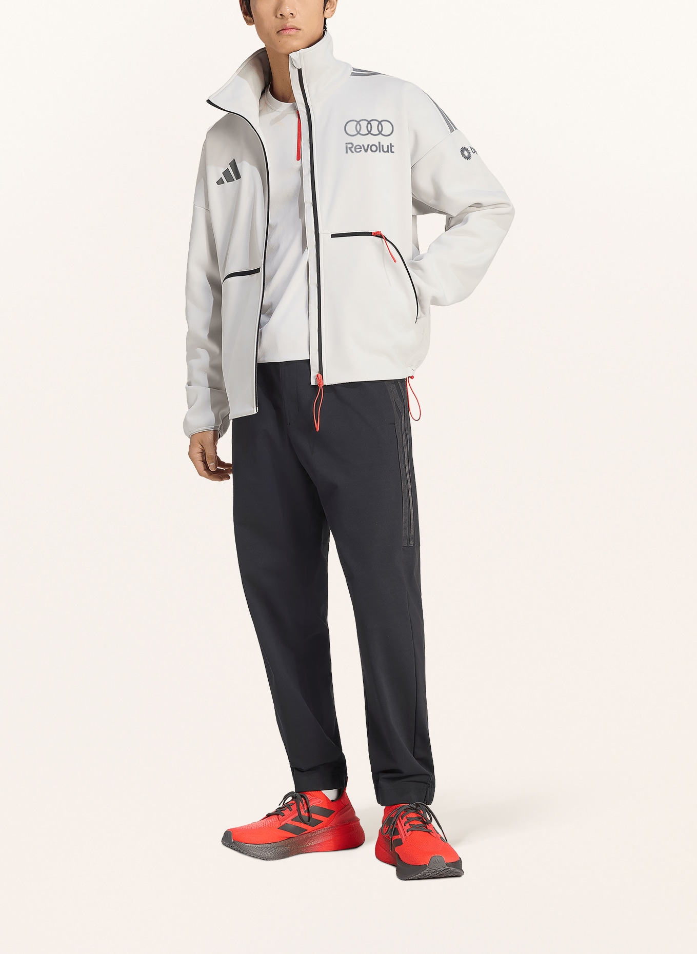 adidas Veste sweat AUDI FORMULA ONE TEAM ENGINEERS & MARKETING: GRIS CLAIR