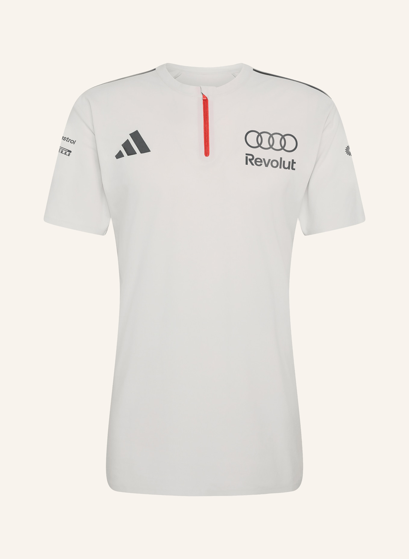 adidas T-Shirt AUDI FORMULA ONE TEAM ENGINEERS & MARKETING: HELLGRAU