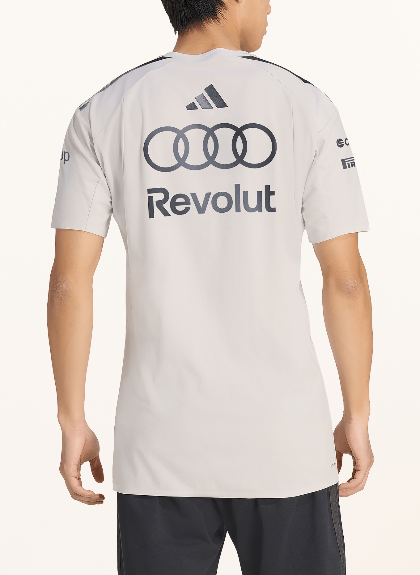 adidas T-Shirt AUDI FORMULA ONE TEAM ENGINEERS & MARKETING: HELLGRAU