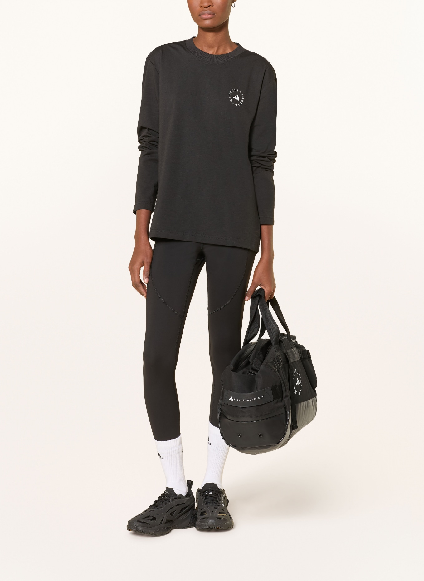 adidas by Stella McCartney Longsleeve ADIDAS BY STELLA MCCARTNEY: SCHWARZ