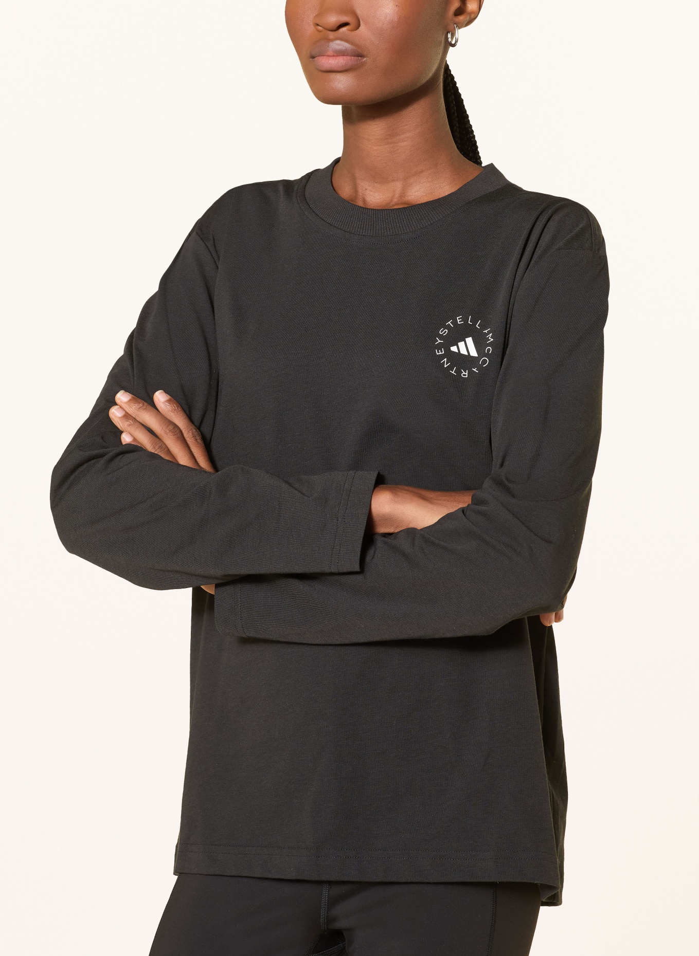 adidas by Stella McCartney Longsleeve ADIDAS BY STELLA MCCARTNEY: SCHWARZ