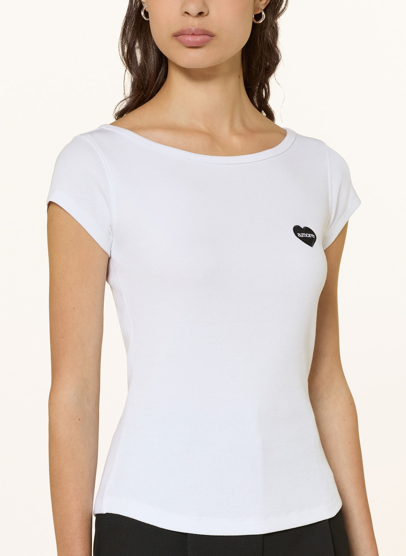 BOSS Tričko ETINE: BÍLÁ