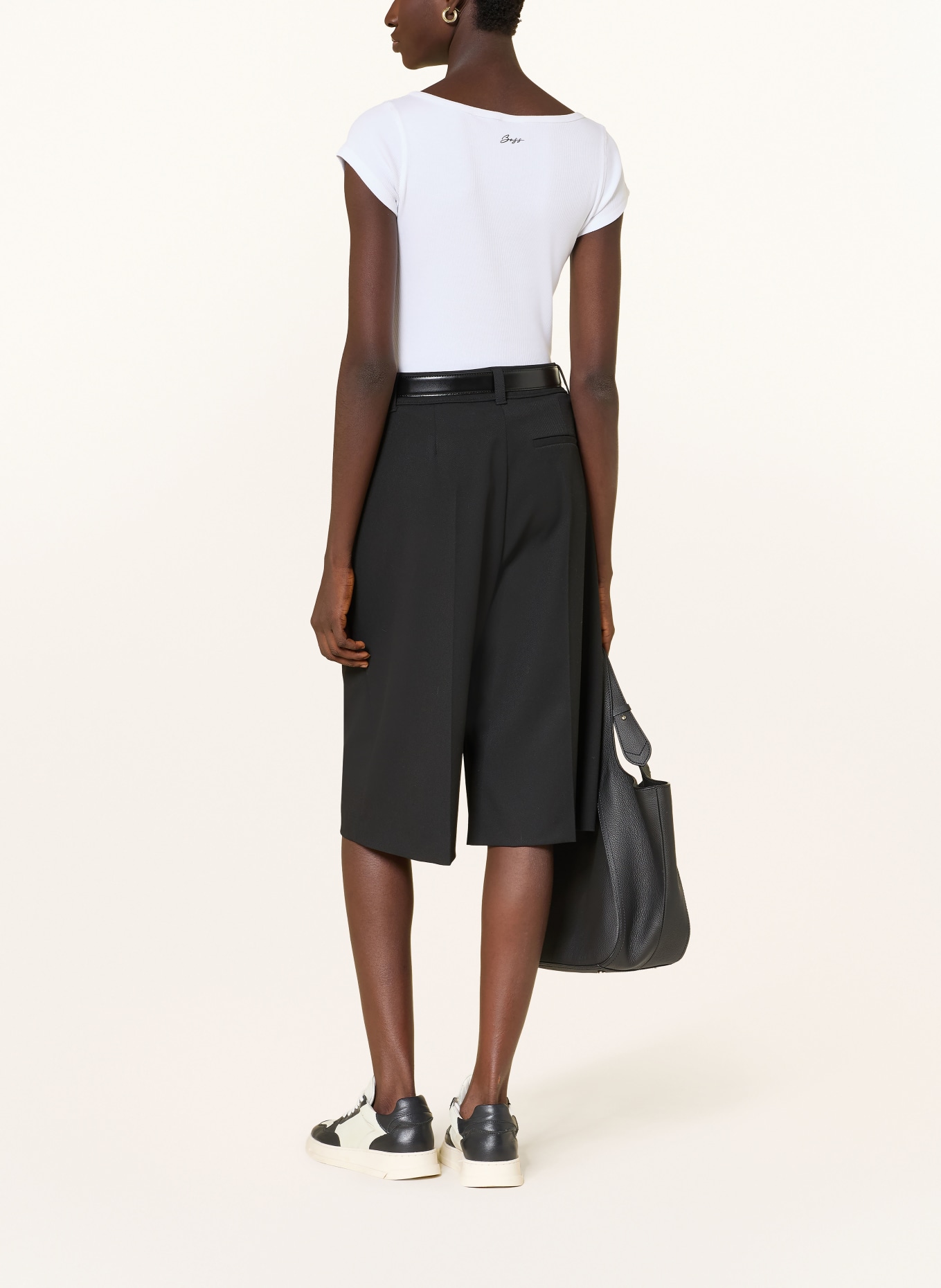 BOSS Tričko ETINE: KRÉMOVÁ