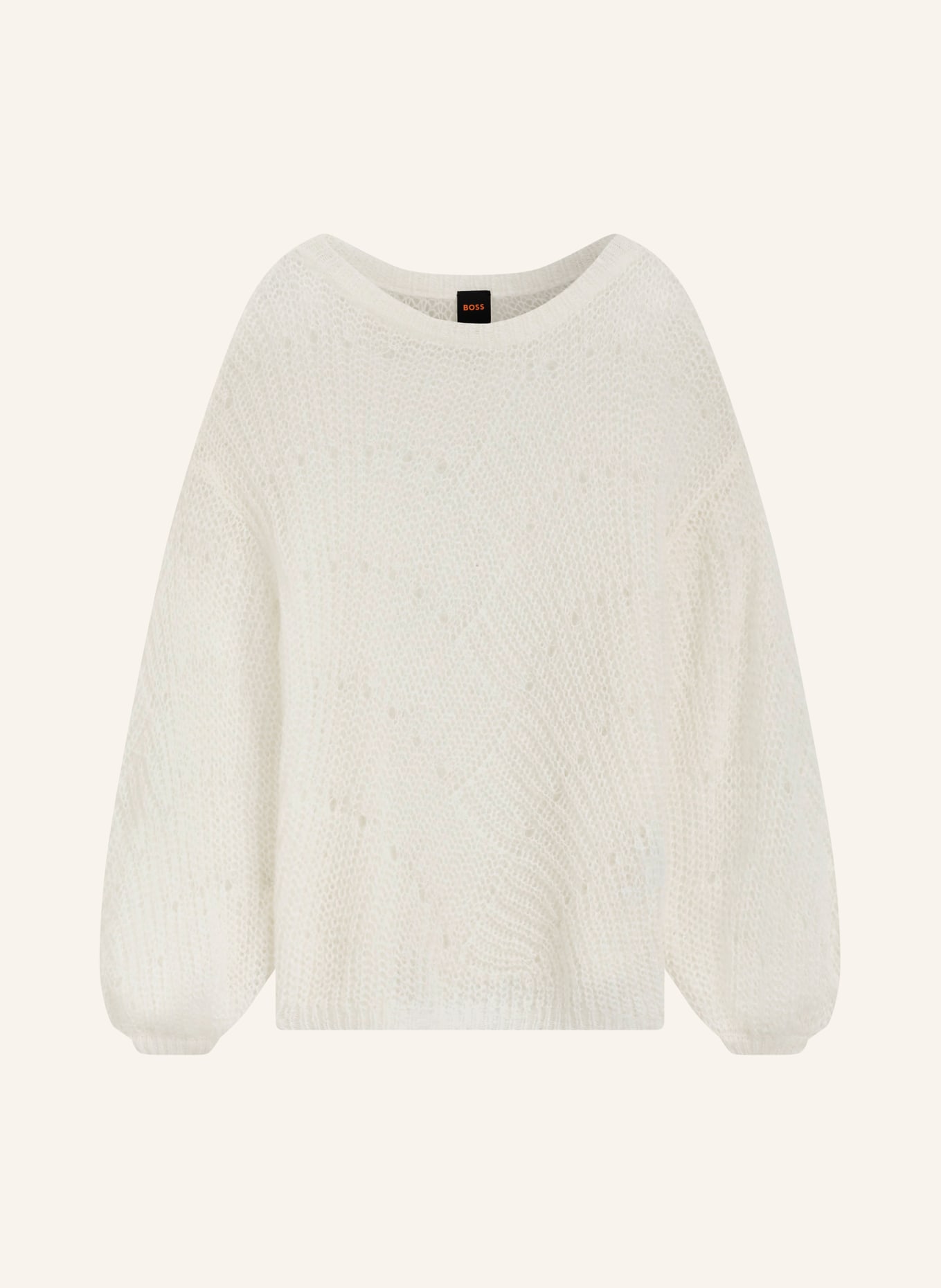 BOSS Svetr FERIGNON: KRÉMOVÁ