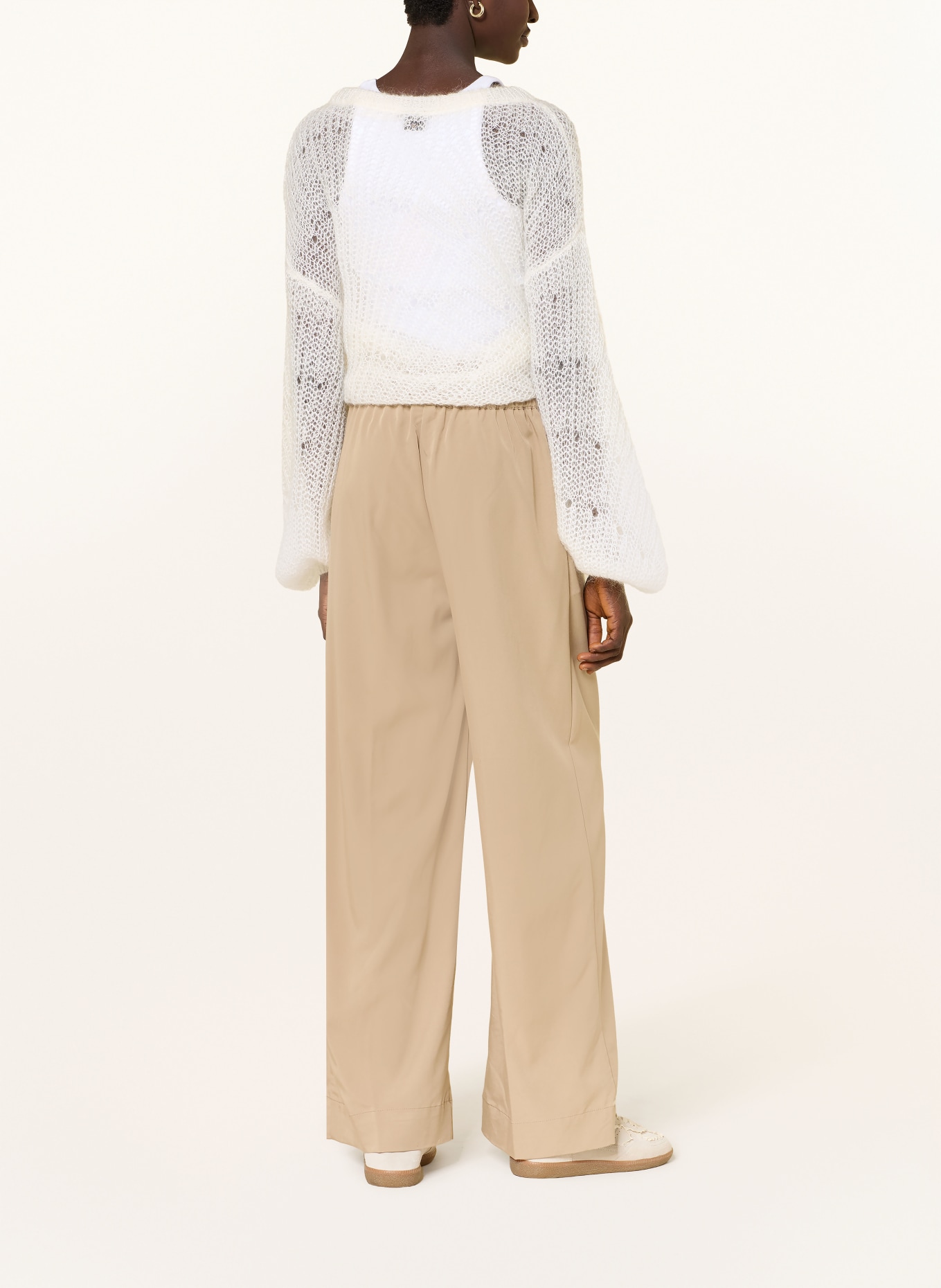 BOSS Svetr FERIGNON: KRÉMOVÁ