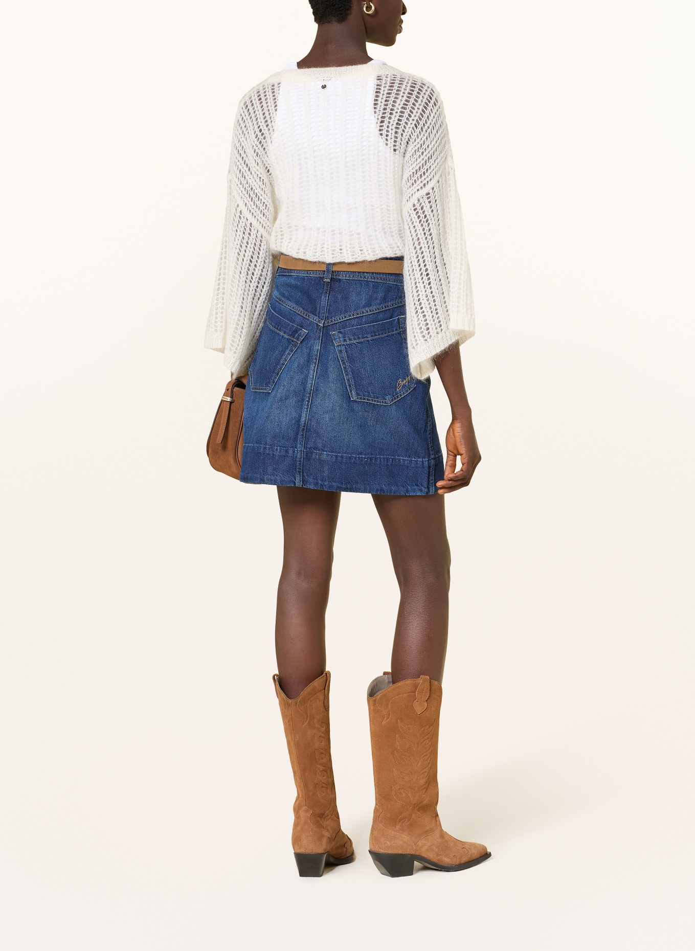 BOSS Svetr FRUG s mohérem: REŽNÁ