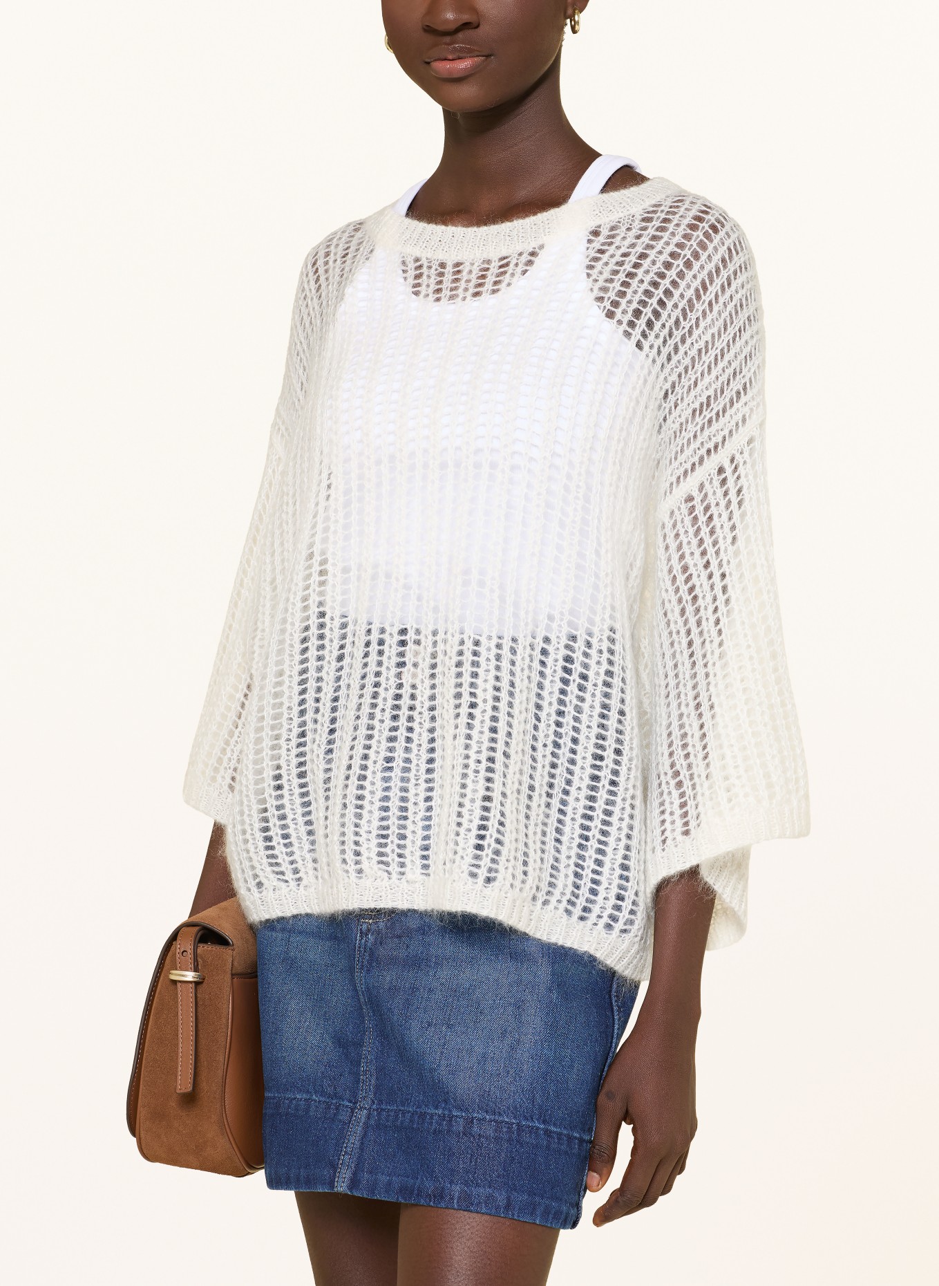 BOSS Svetr FRUG s mohérem: REŽNÁ