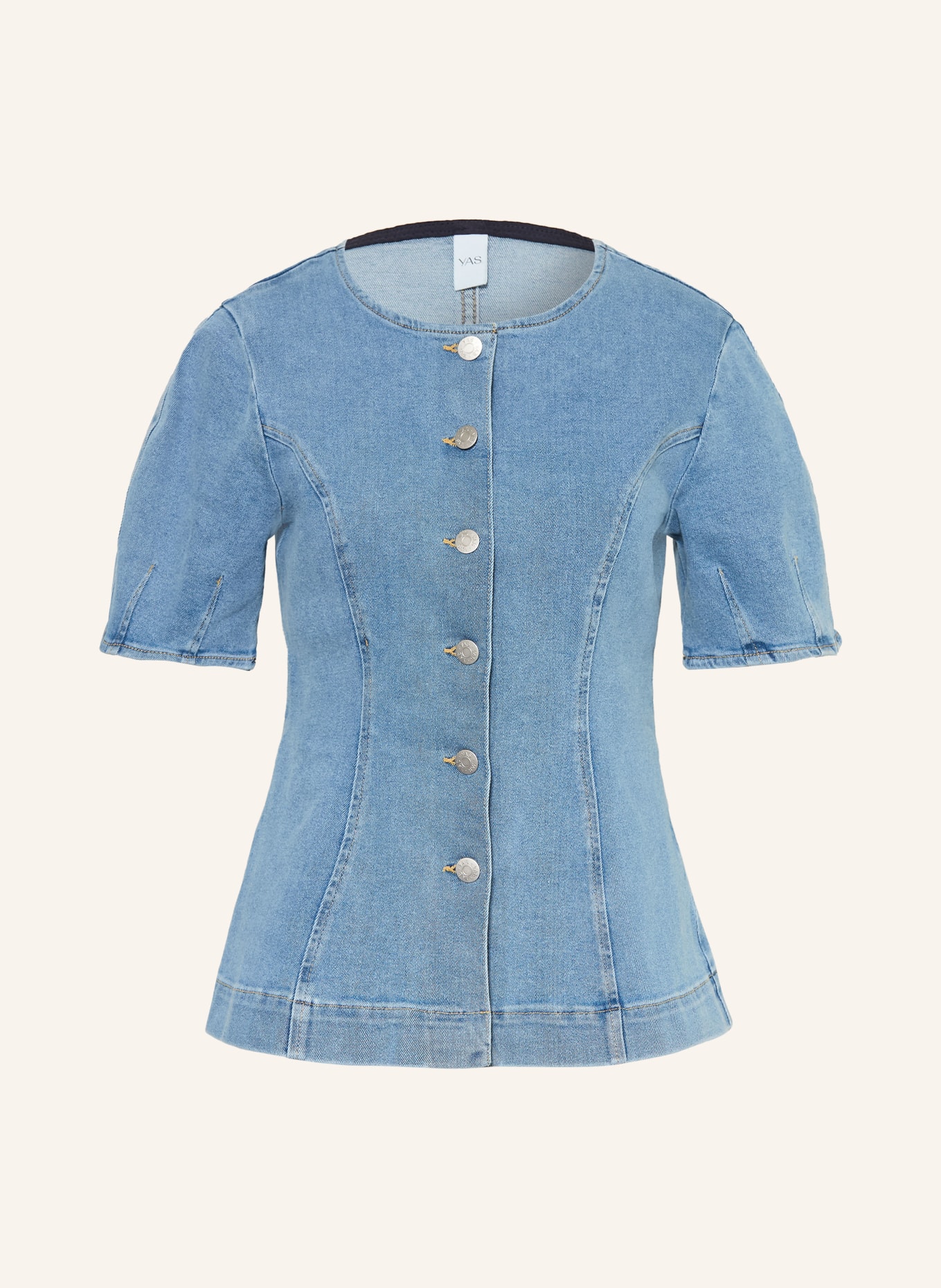 Y.A.S. chemise en jean: BLEU CLAIR