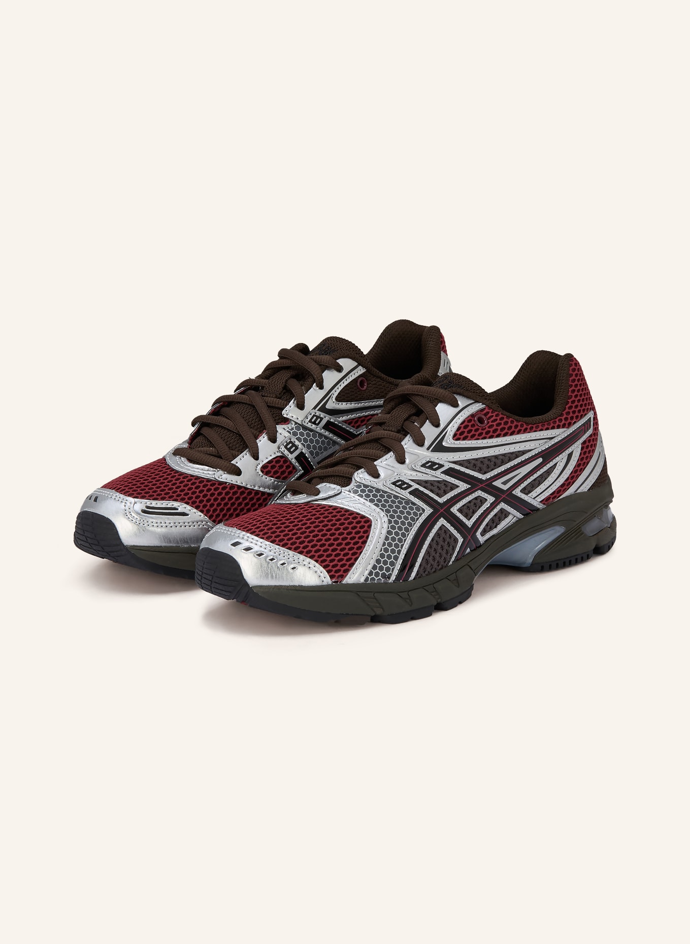 ASICS Sneaker GEL-DS TRAINER 14: DUNKELROT / SILBER / SCHWARZ