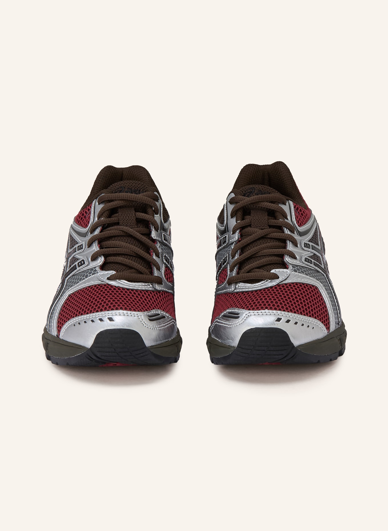 ASICS Sneaker GEL-DS TRAINER 14: DUNKELROT / SILBER / SCHWARZ