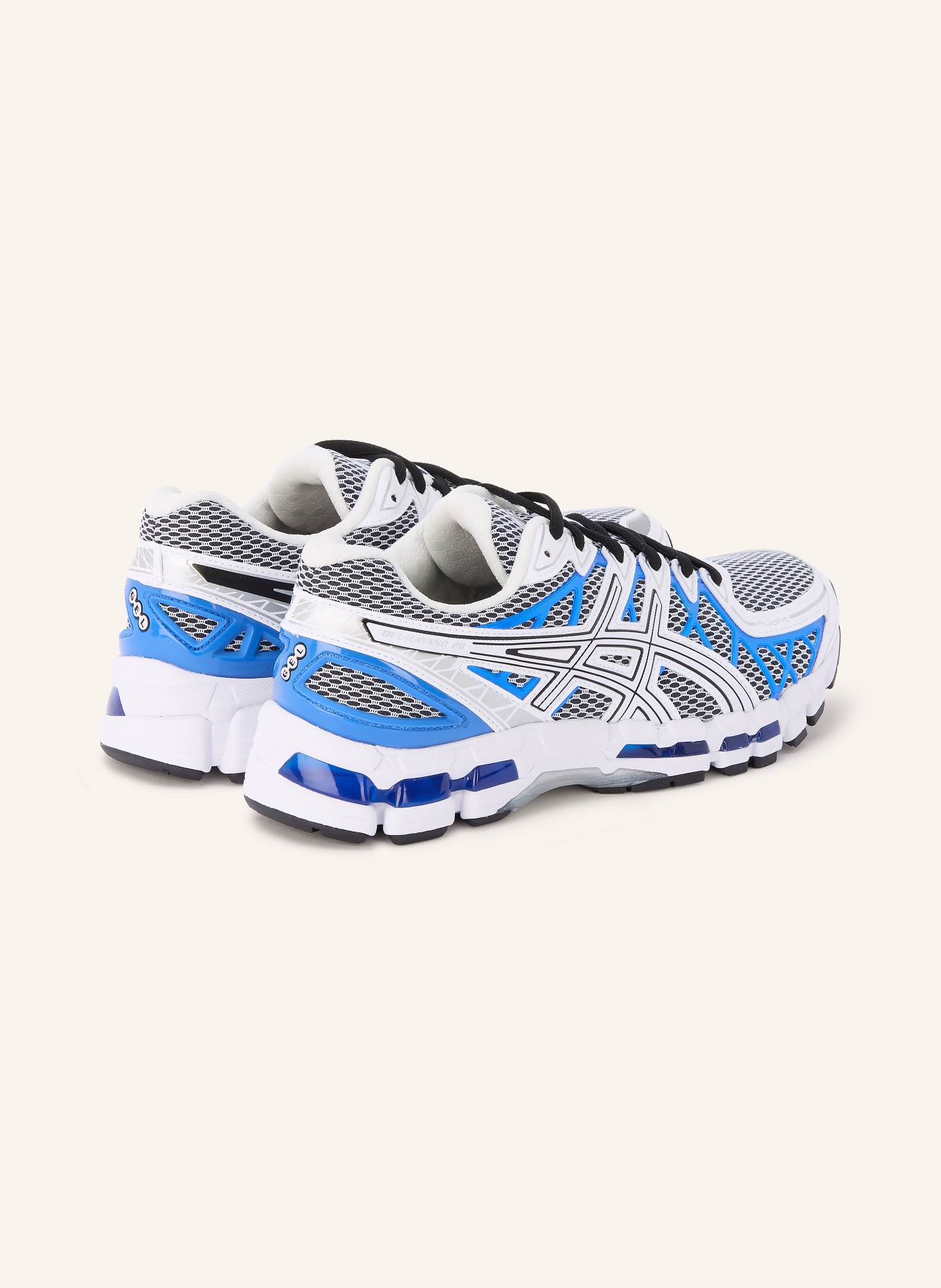 ASICS Baskets GEL-KAYANO 20: BLANC / BLEU / NOIR