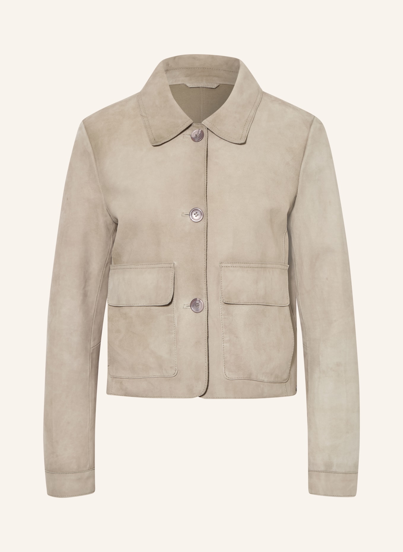 MILESTONE Lederjacke MSFELIPA: TAUPE