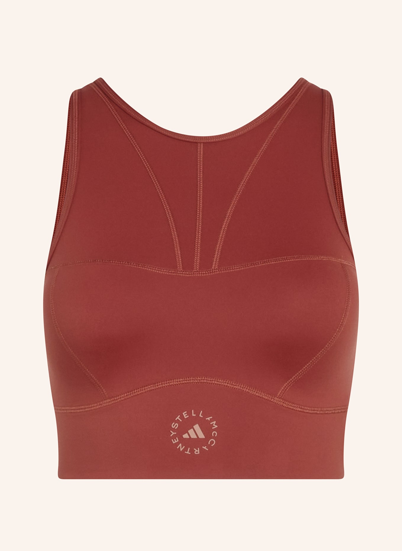 adidas by Stella McCartney Cropped top ADIDAS BY STELLA MCCARTNEY: BROWN