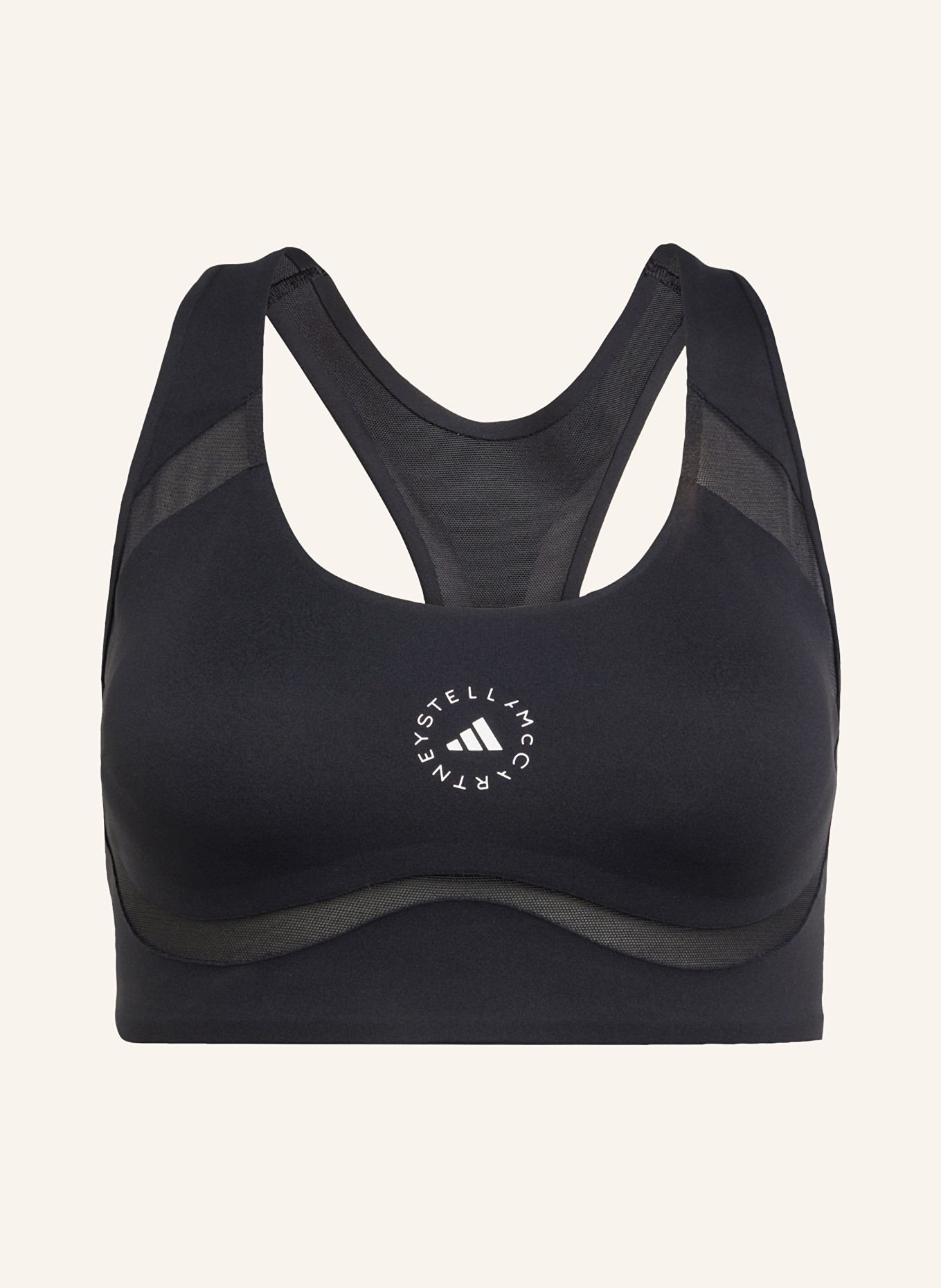 adidas by Stella McCartney Soutien-gorge de sport ADIDAS BY STELLA MCCARTNEY POWER IMPACT avec mesh: NOIR