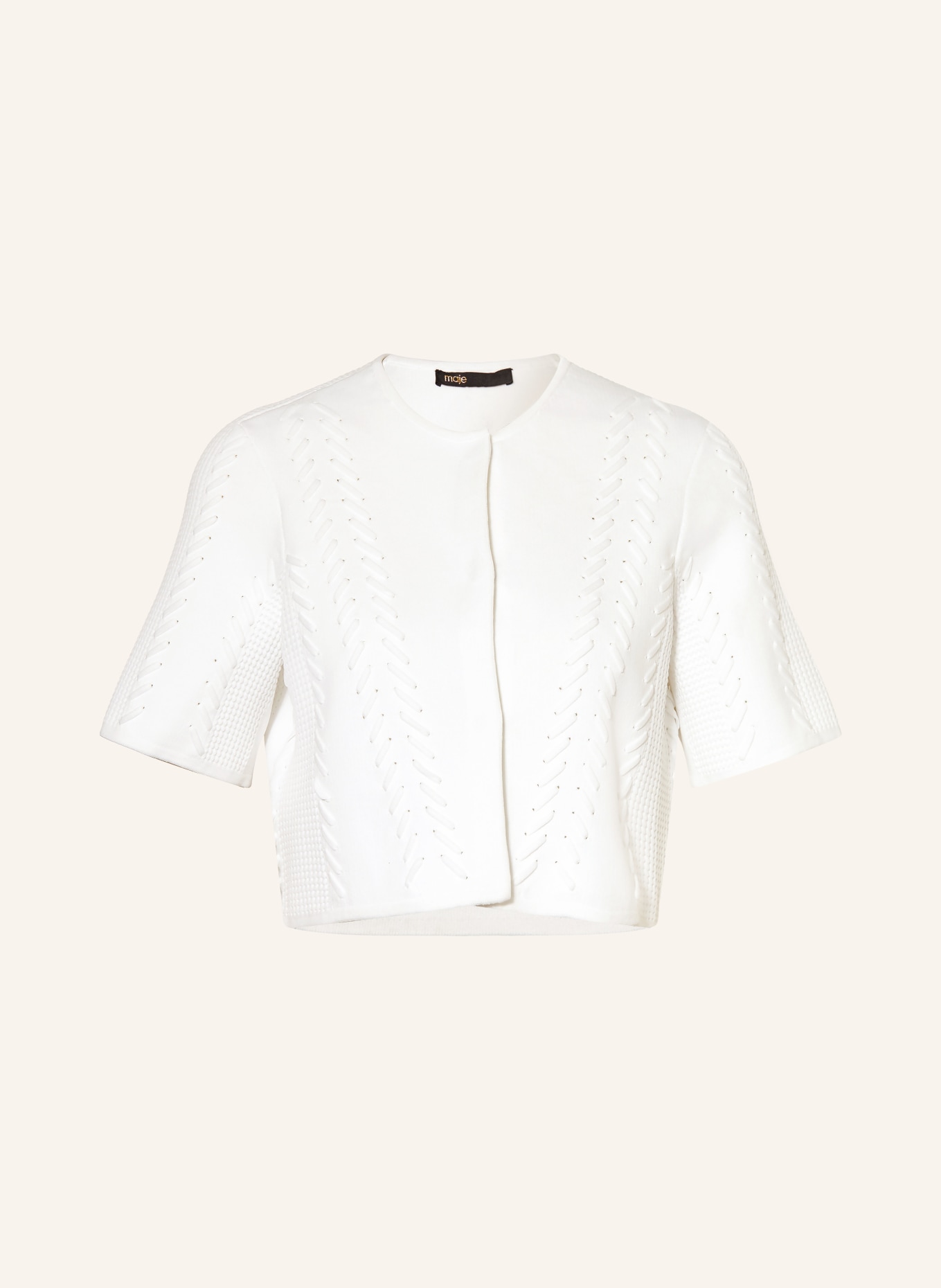 maje Krótki kardigan: BIAŁY