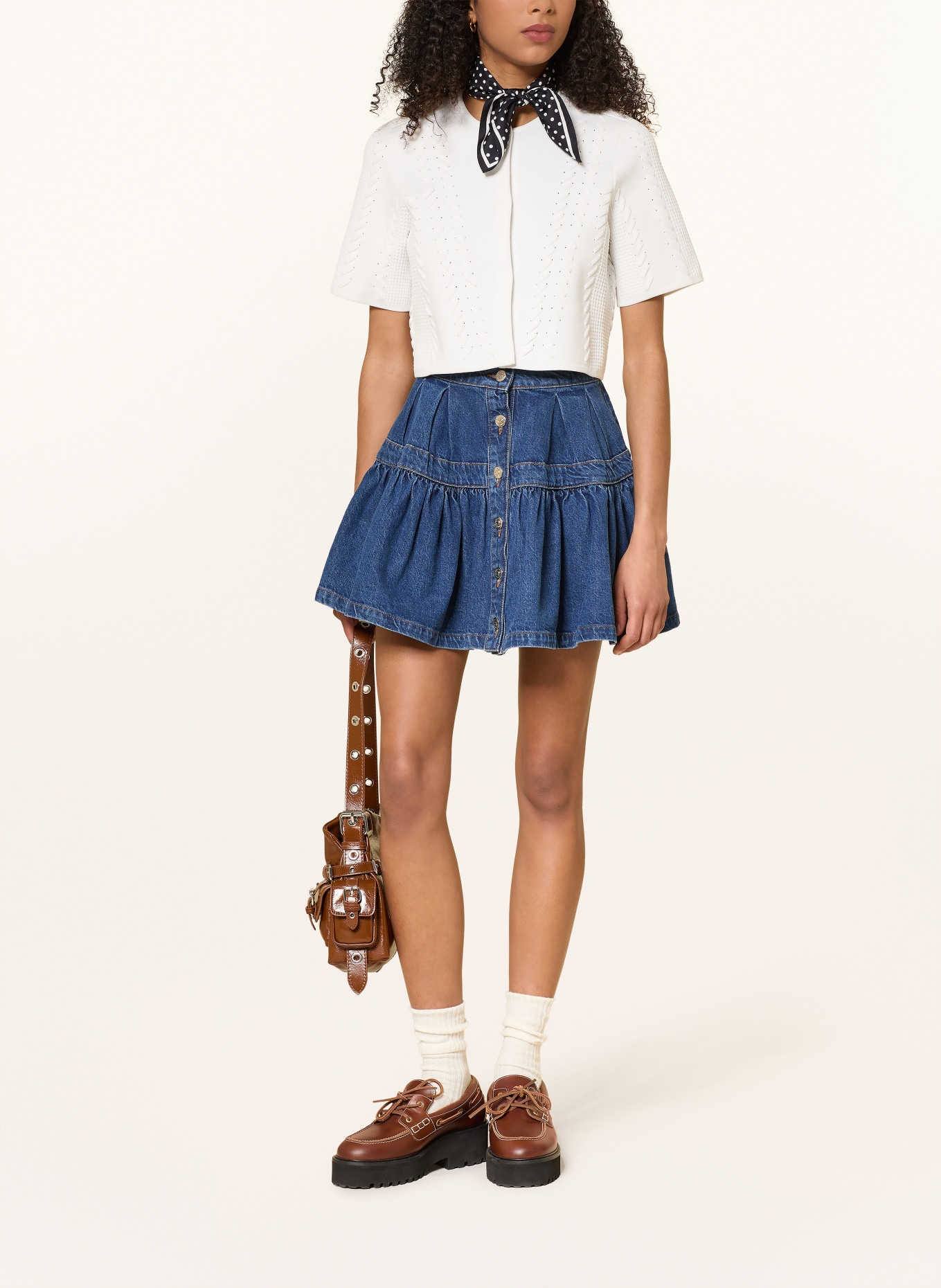 maje Krótki kardigan: BIAŁY