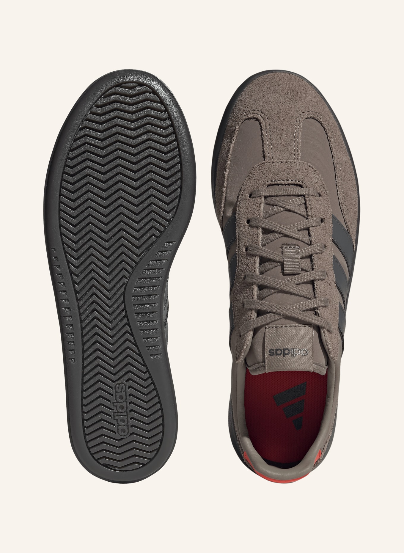 adidas Buty sportowe BARREDA DECODE: SZARY / CZIEMNOSZARY / CZERWONY