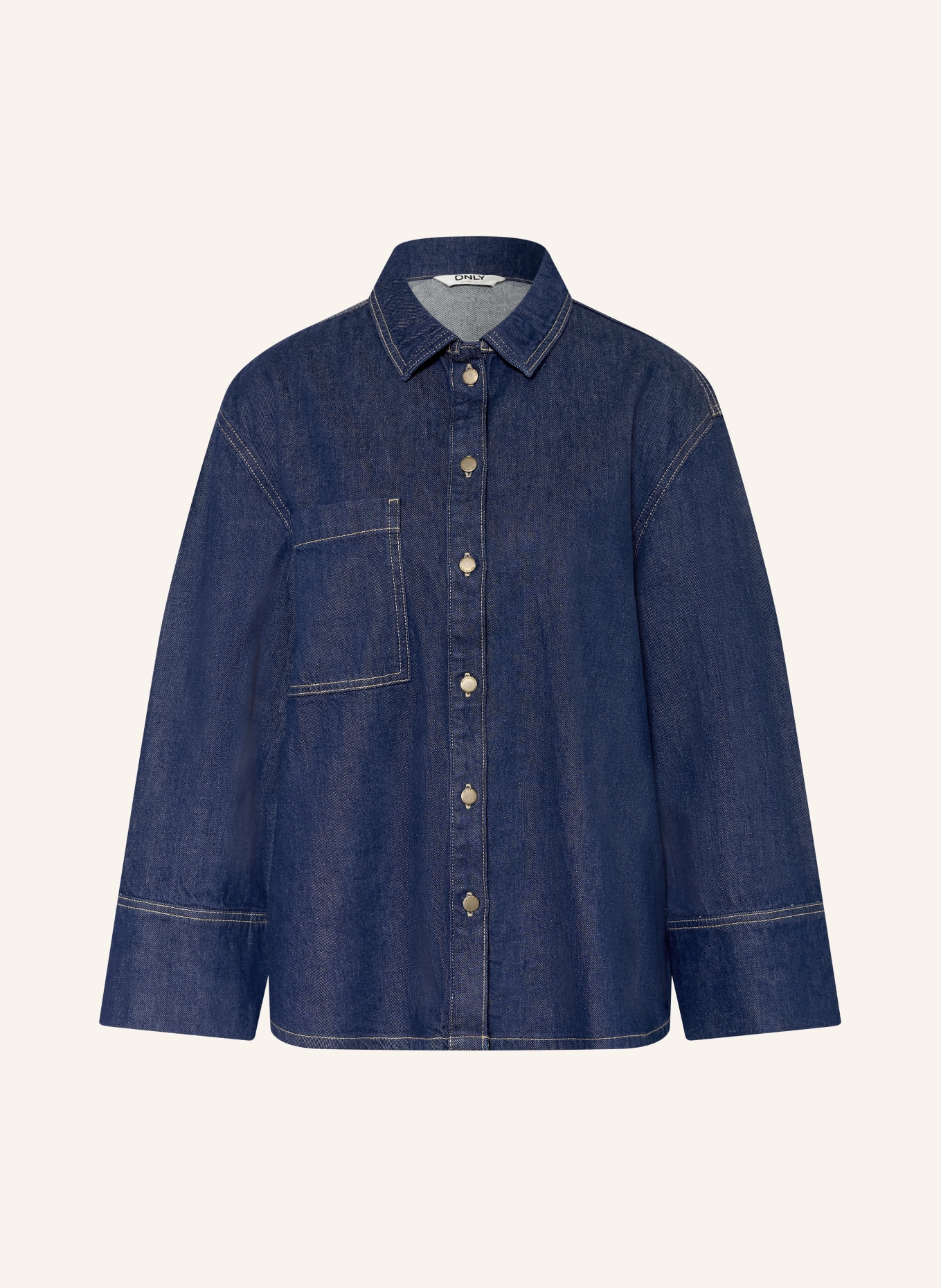 ONLY SADIE denim overshirt: DARK BLUE