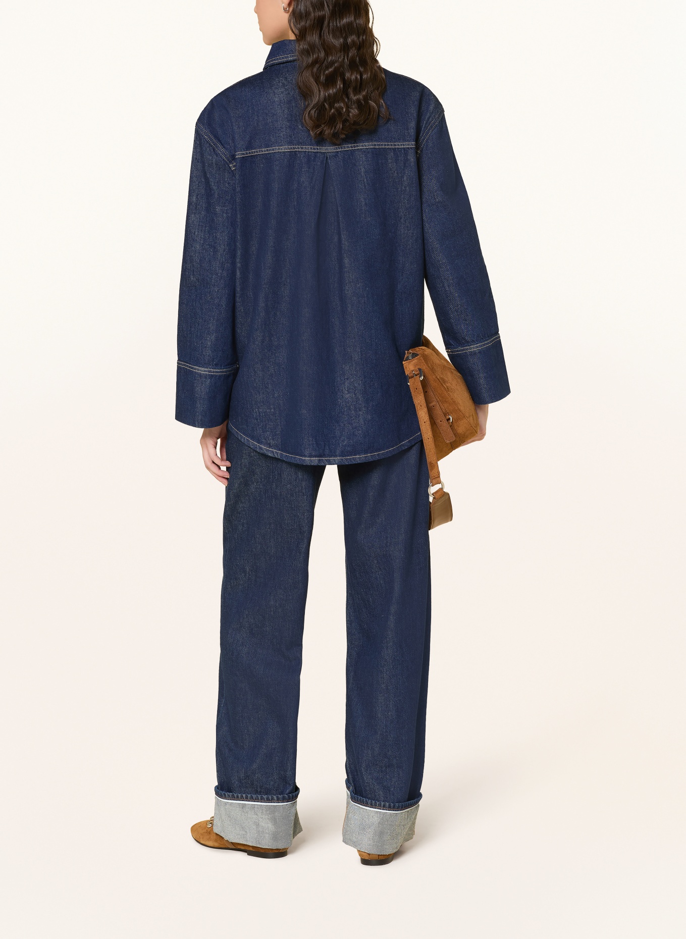 ONLY SADIE denim overshirt: DARK BLUE