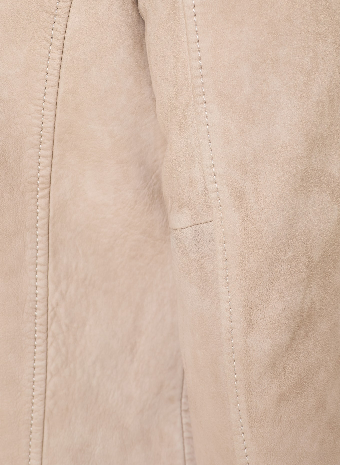 MILESTONE Kožená bunda MSVALERIO: KRÉMOVÁ