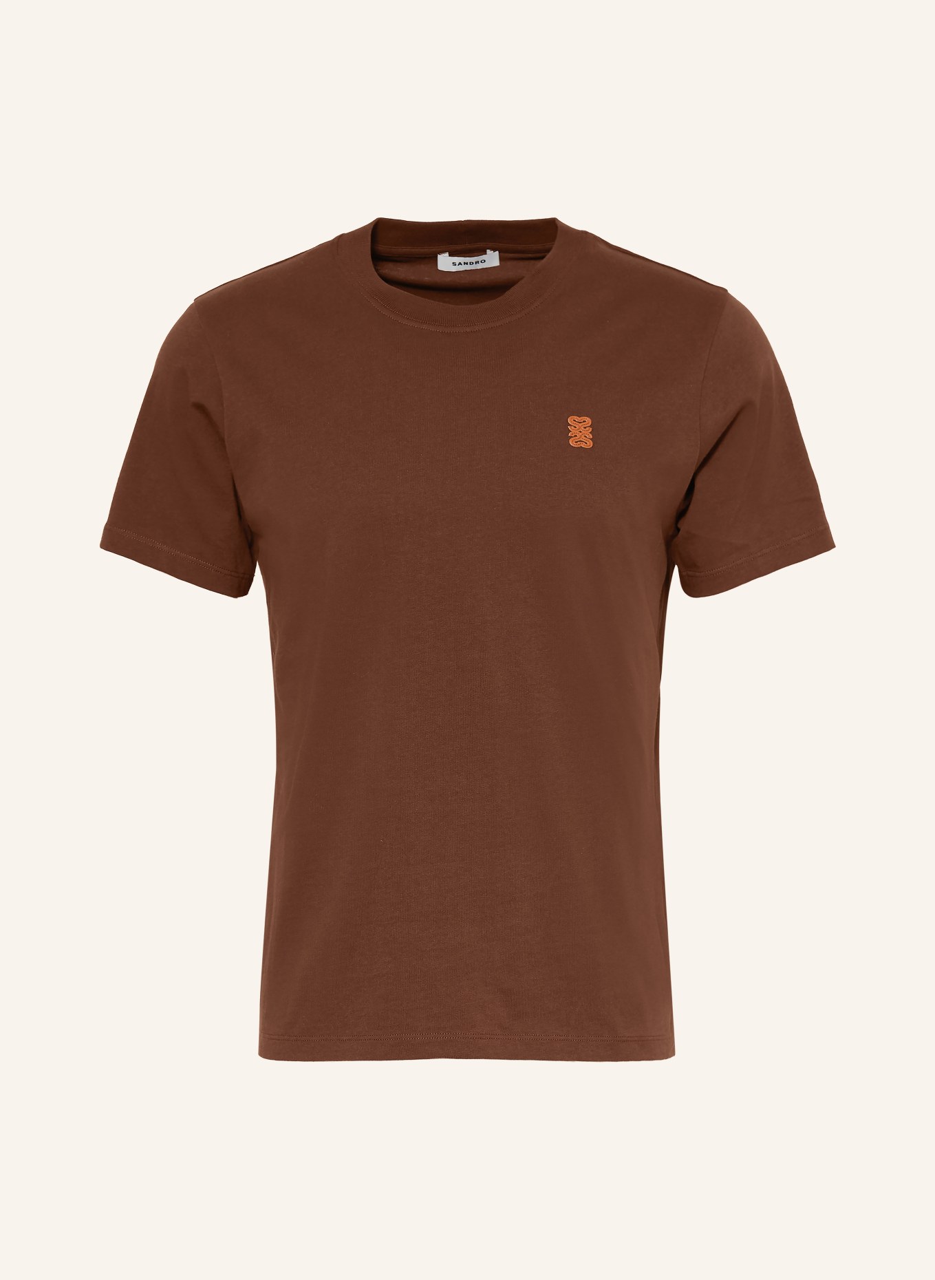 SANDRO T-Shirt: BRAUN