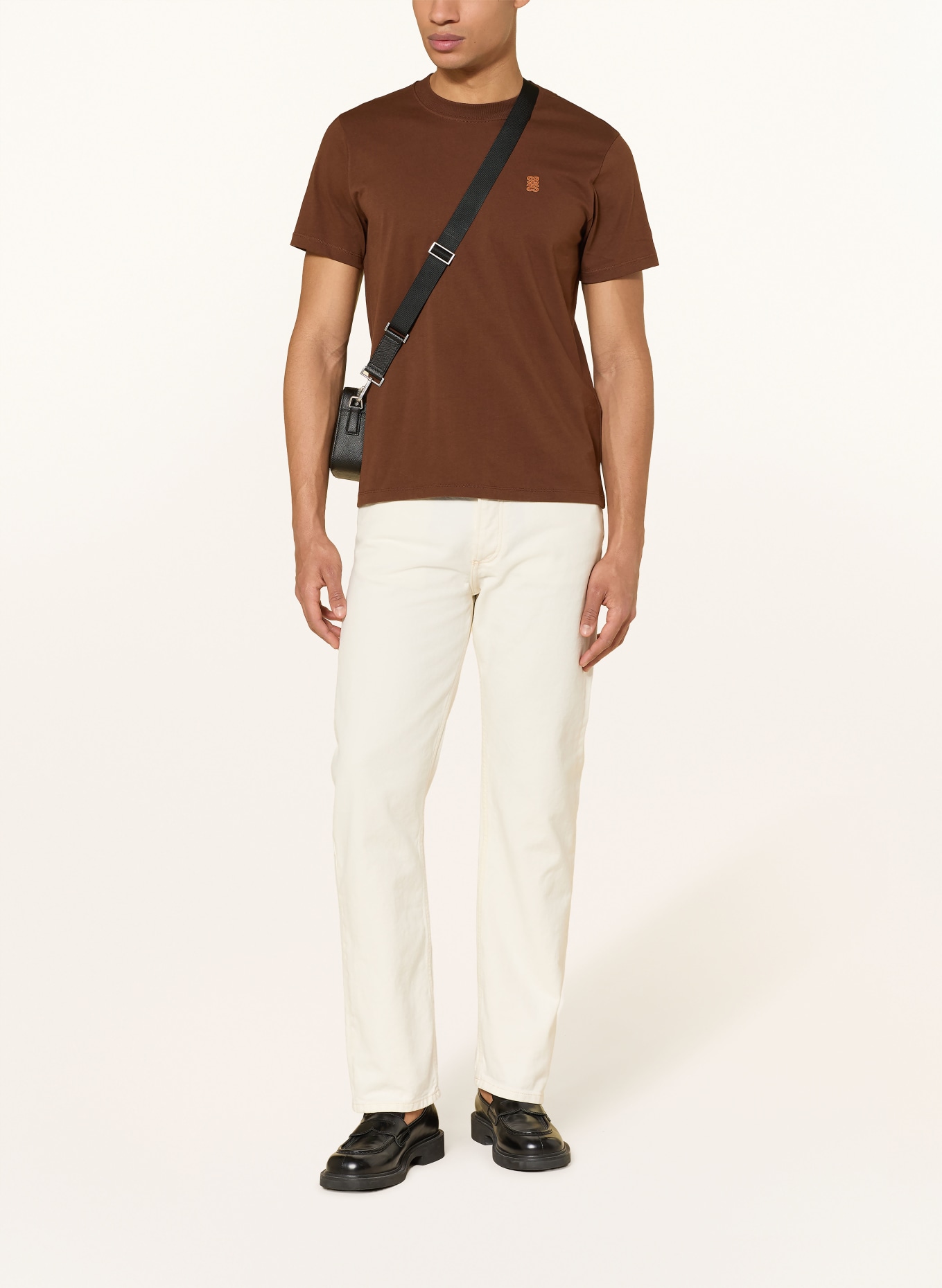 SANDRO T-Shirt: BRAUN