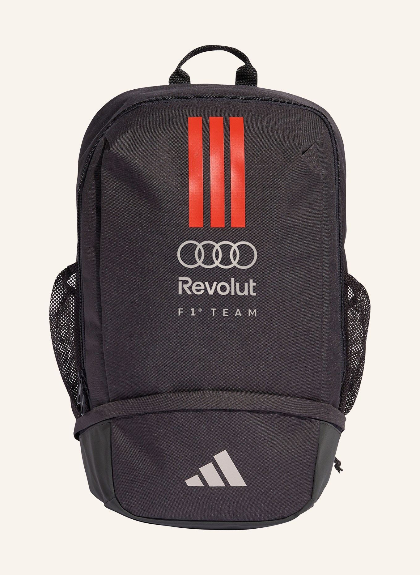 adidas Sac à dos AUDI REVOLUT FORMULA ONE TEAM DNA 26,5 l avec compartiment pour ordinateur portable: NOIR / ROUGE