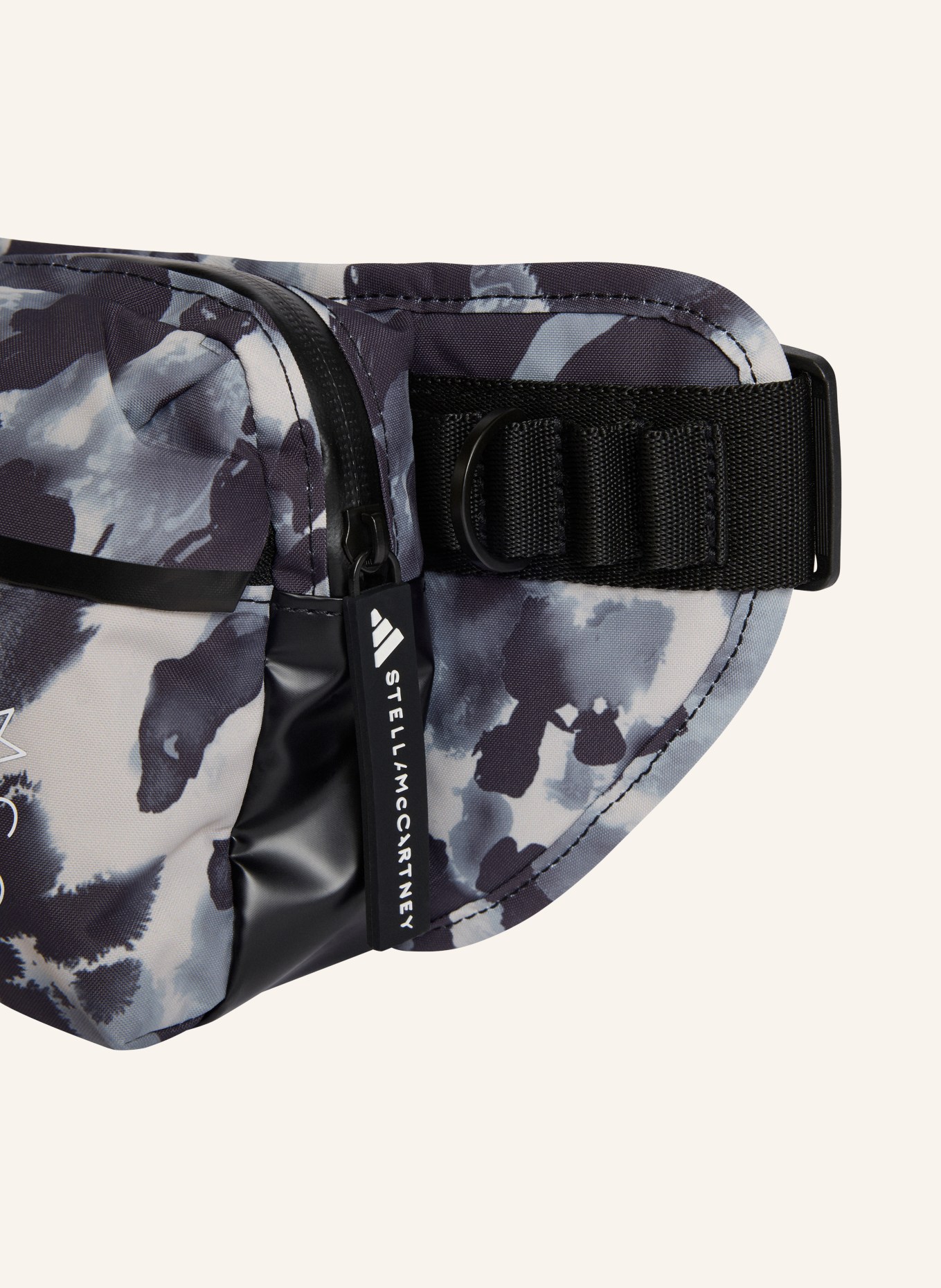 adidas by Stella McCartney Gürteltasche ADIDAS STELLA MCCARTNEY: ECRU / DUNKELBLAU / SCHWARZ