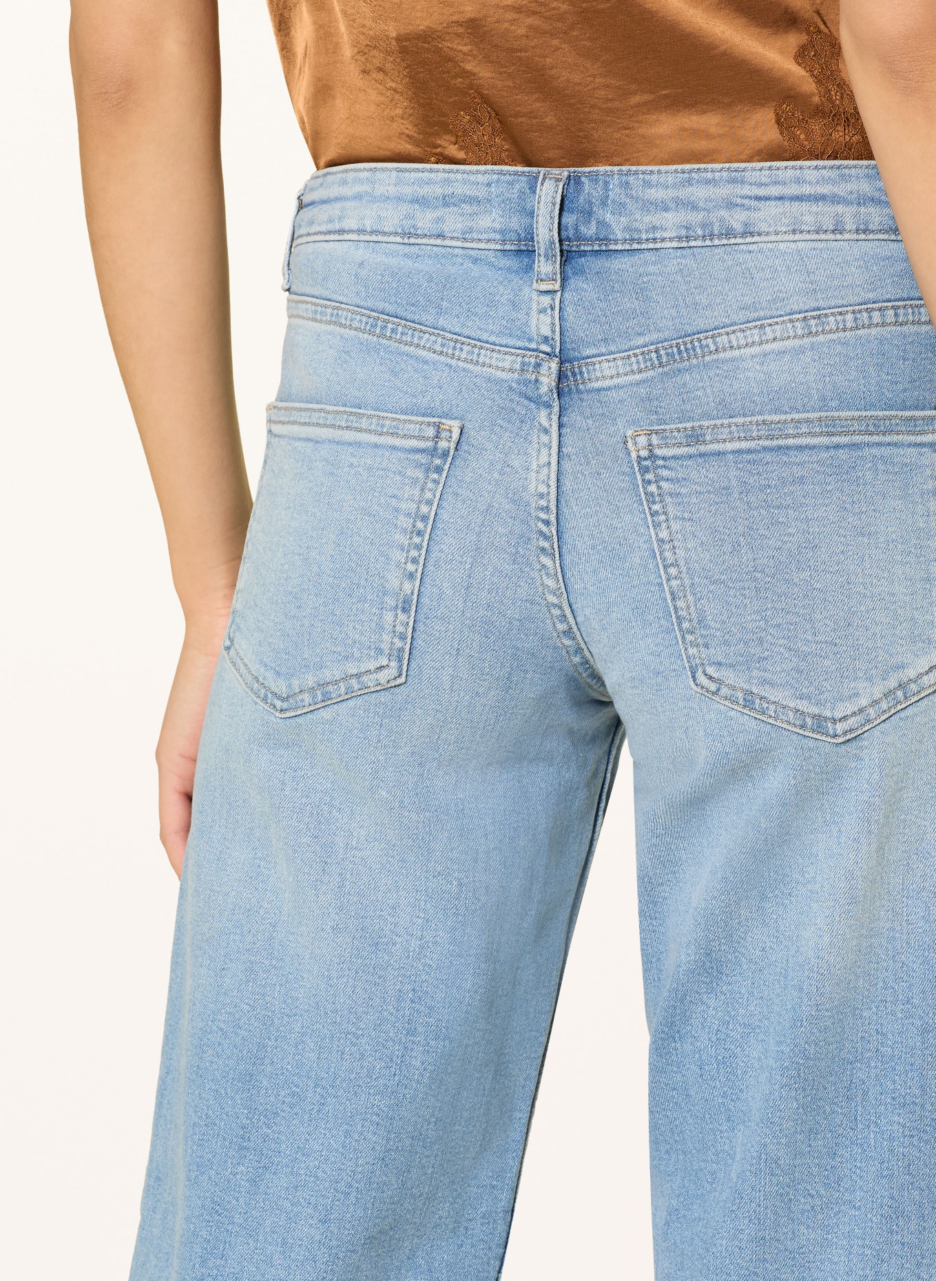 ONLY Wide Leg Jeans: Light Blue Denim/RG