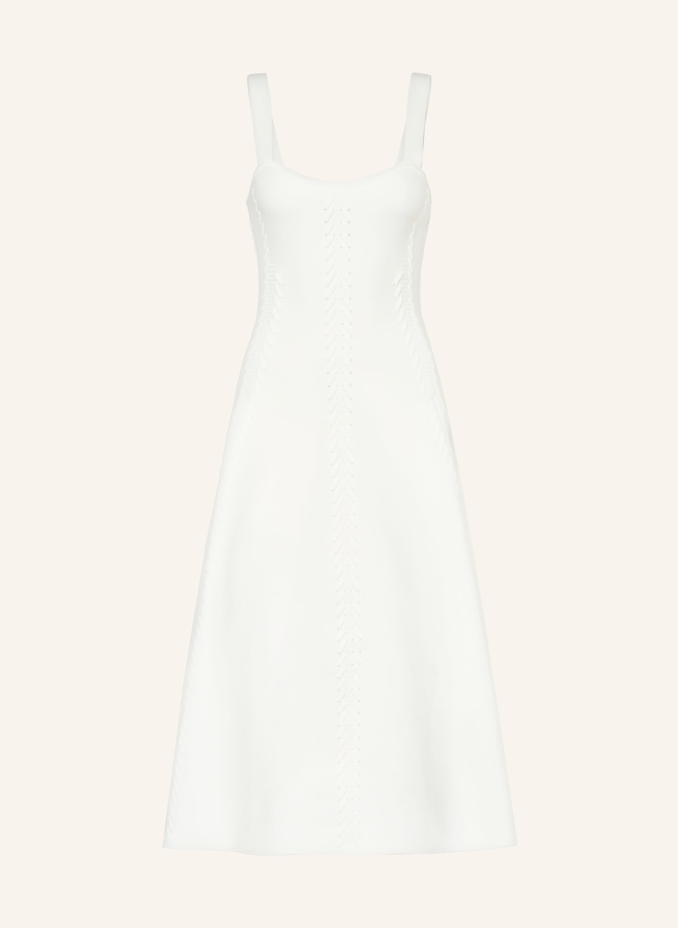 maje Strickkleid: WEISS