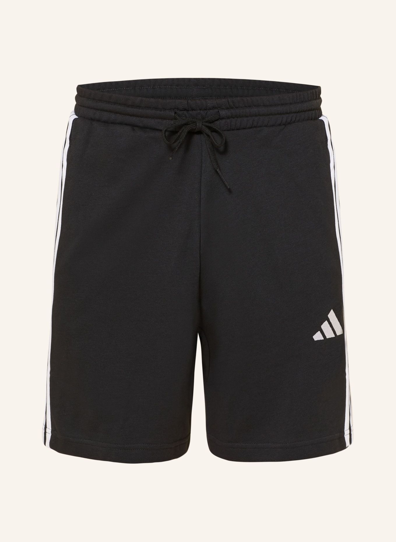 adidas Sweatshorts: SCHWARZ / WEISS
