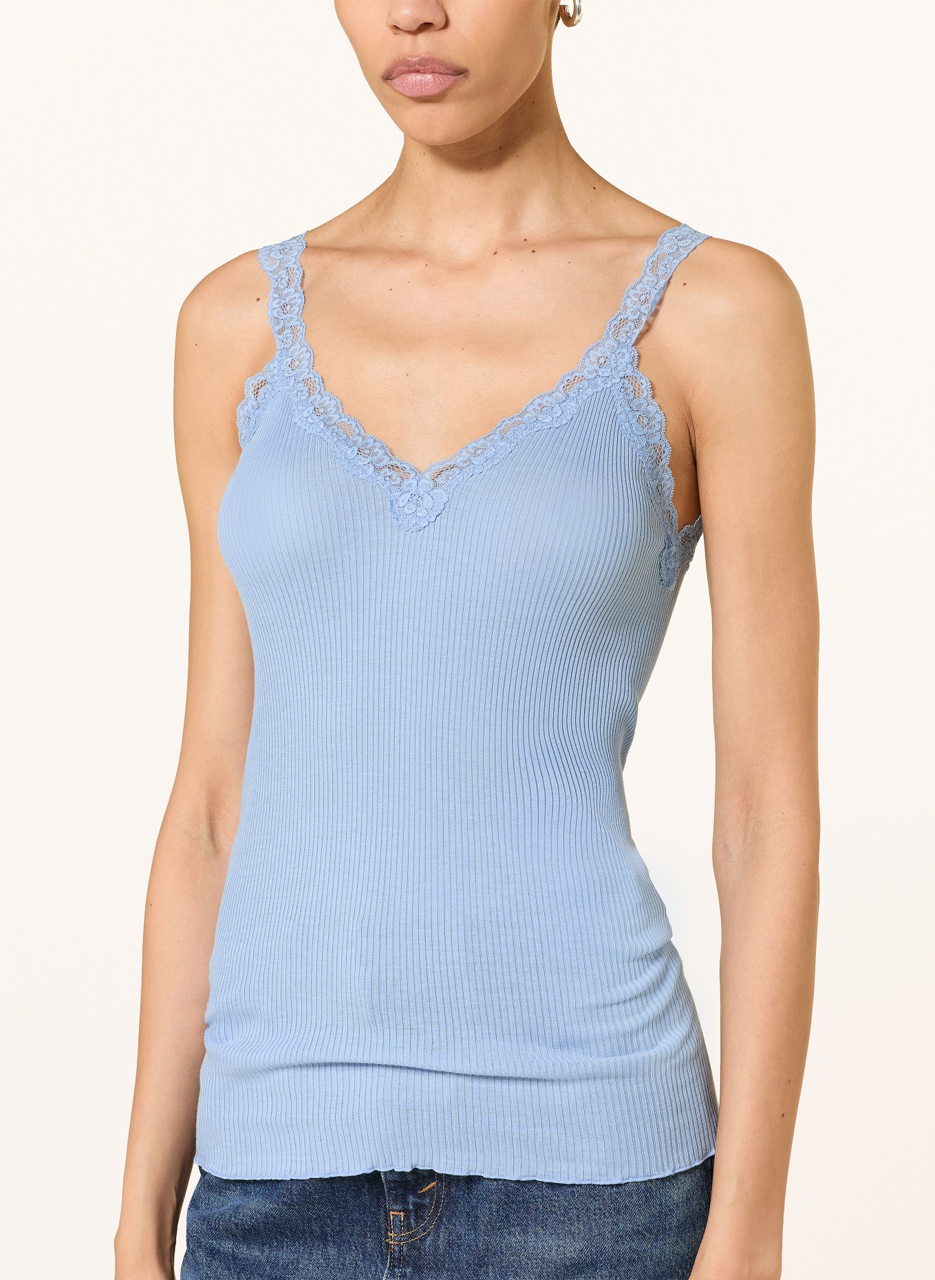 rosemunde Top BALTA: HELLBLAU