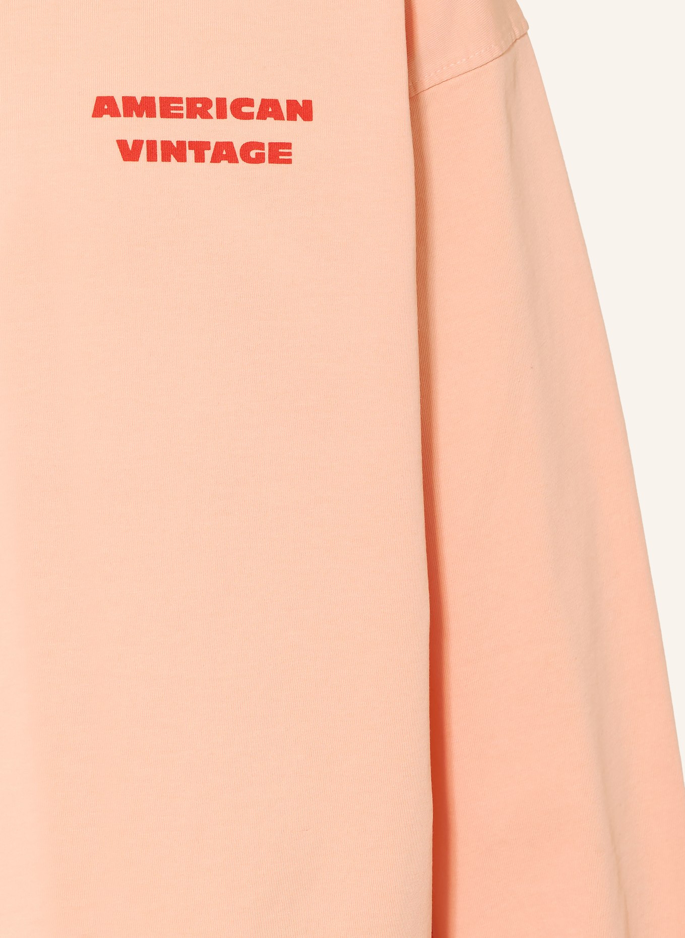 American Vintage Koszulka z długim rękawem: JASNOPOMARAŃCZOWY / CZERWONY / MIĘTOWY