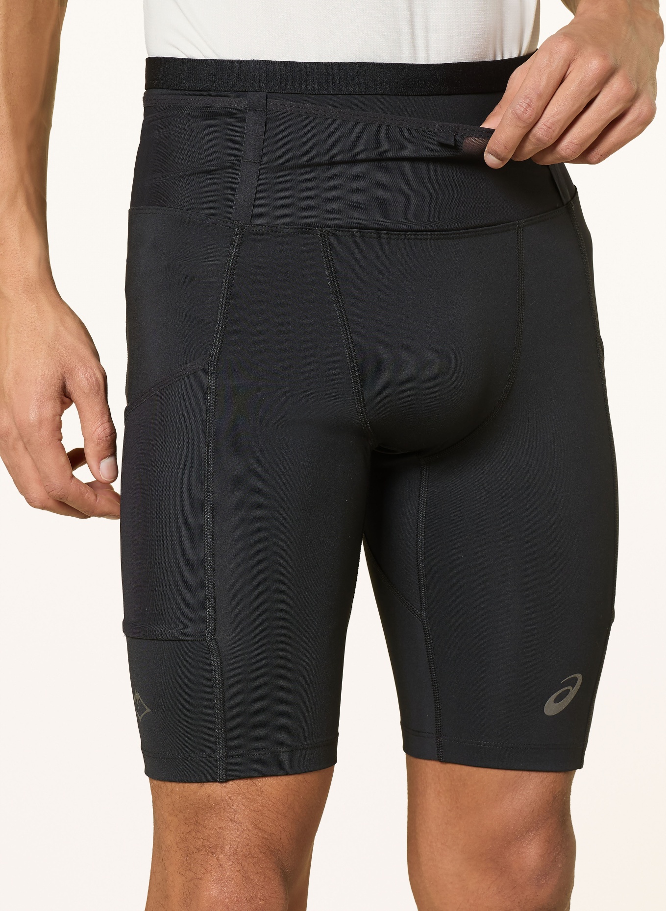 ASICS FUJITRAIL ELITE SPRINTER running tights: BLACK