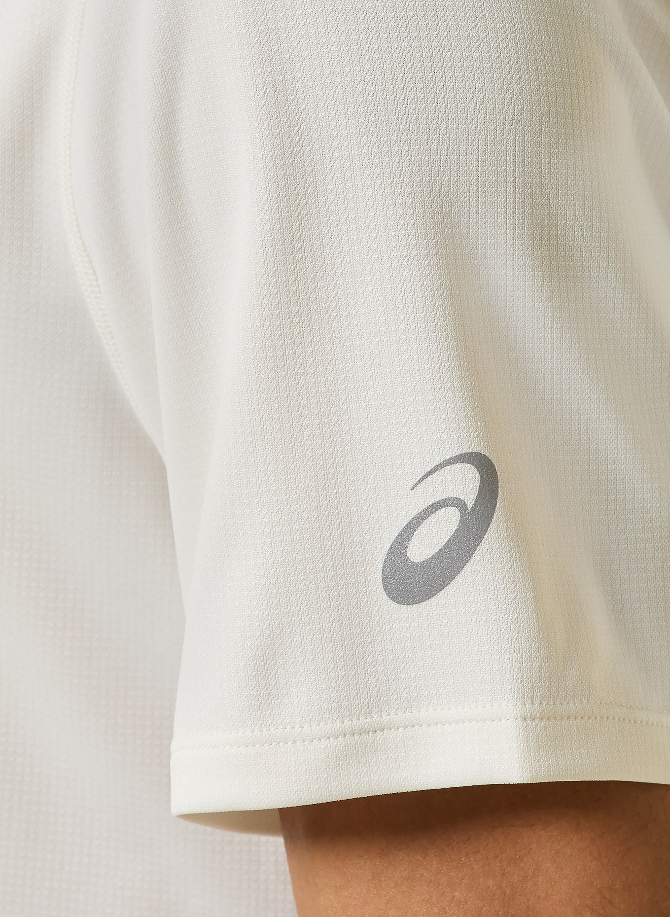 ASICS Laufshirt FUJITRAIL LOGO: CREME / HELLBLAU / DUNKELBLAU