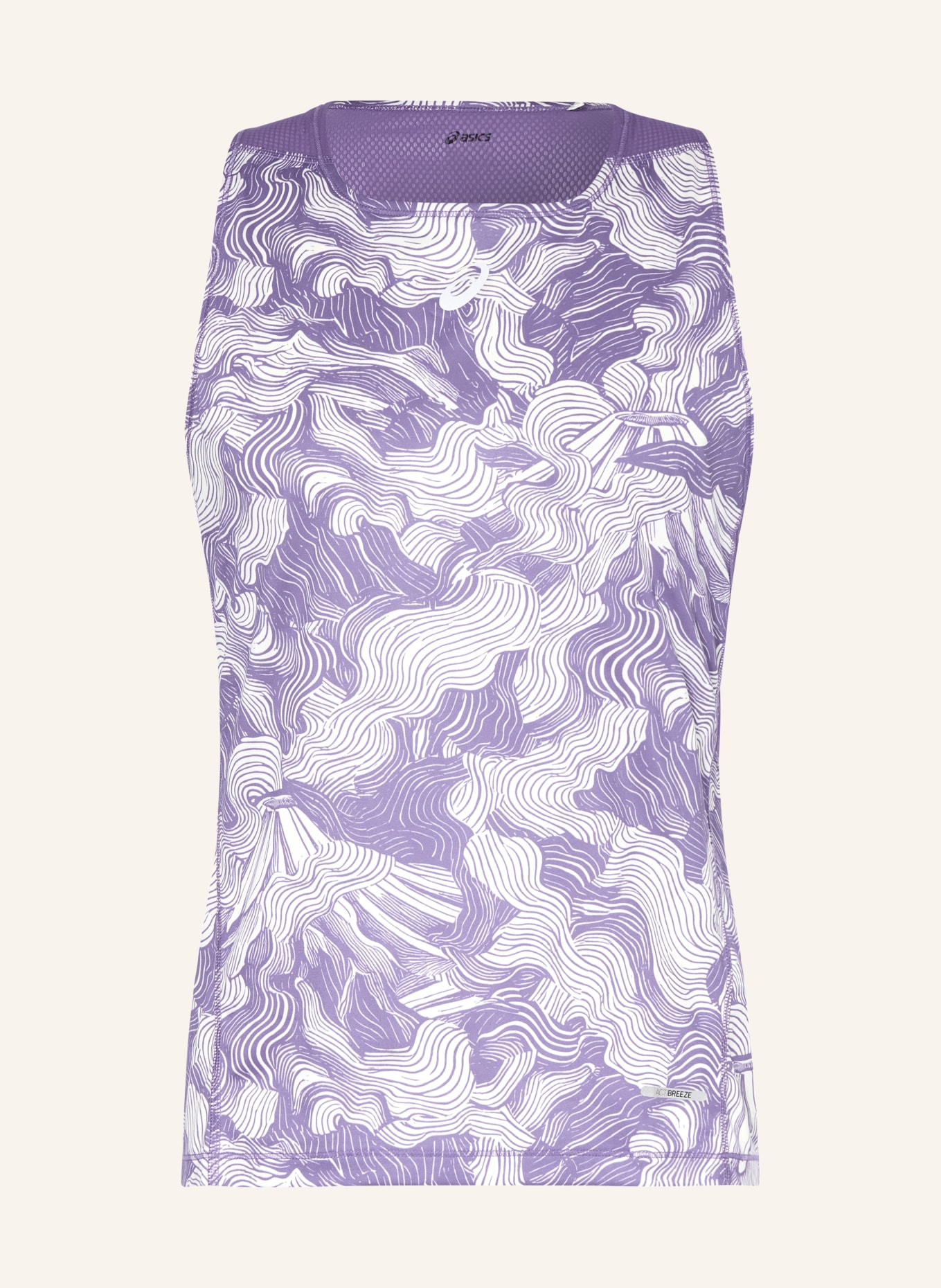 ASICS Bluzka do biegania FUJITRAIL: NIEBIESKI / BIAŁY