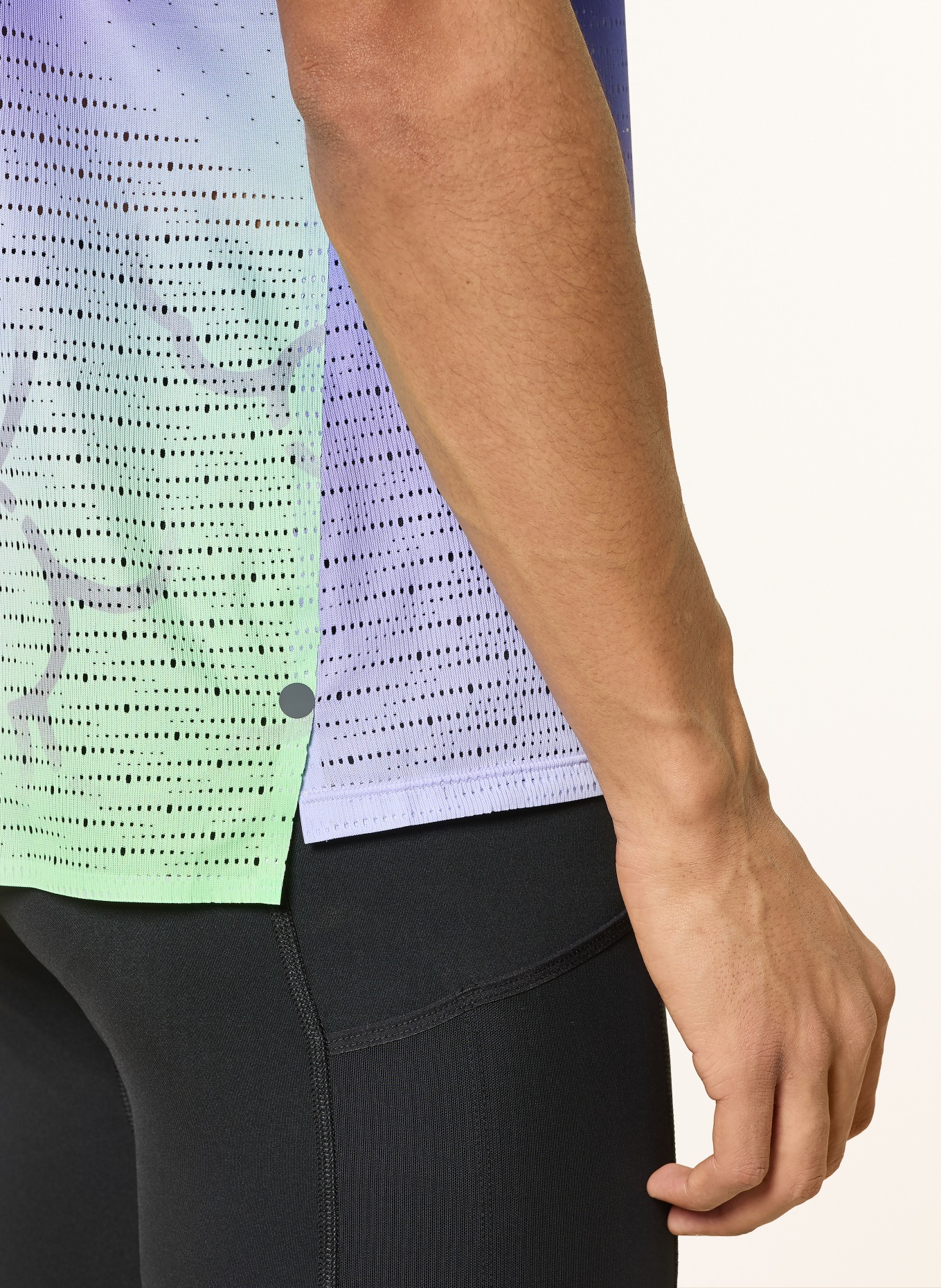 ASICS Lauftop METASPEED: DUNKELBLAU / NEONGRÜN / WEISS