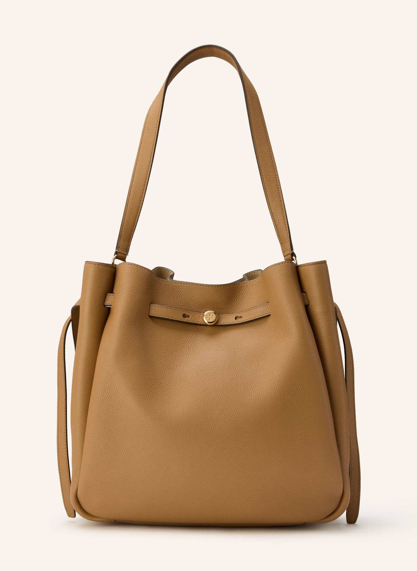 TORY BURCH ROMY LARGE handbag: LIGHT BROWN / GOLD