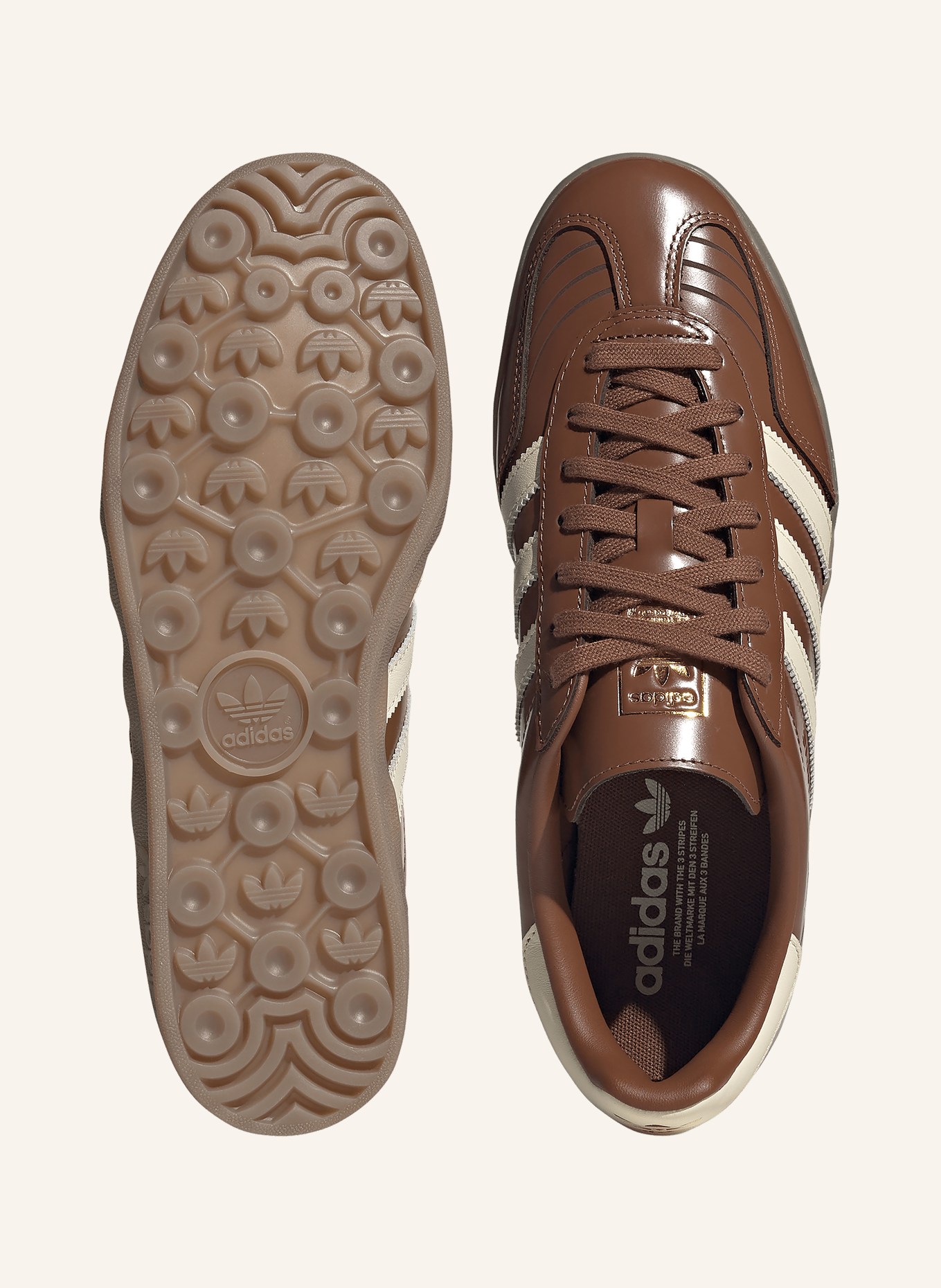 adidas Originals Sneaker GAZELLE INDOOR: BRAUN / GOLD / ECRU