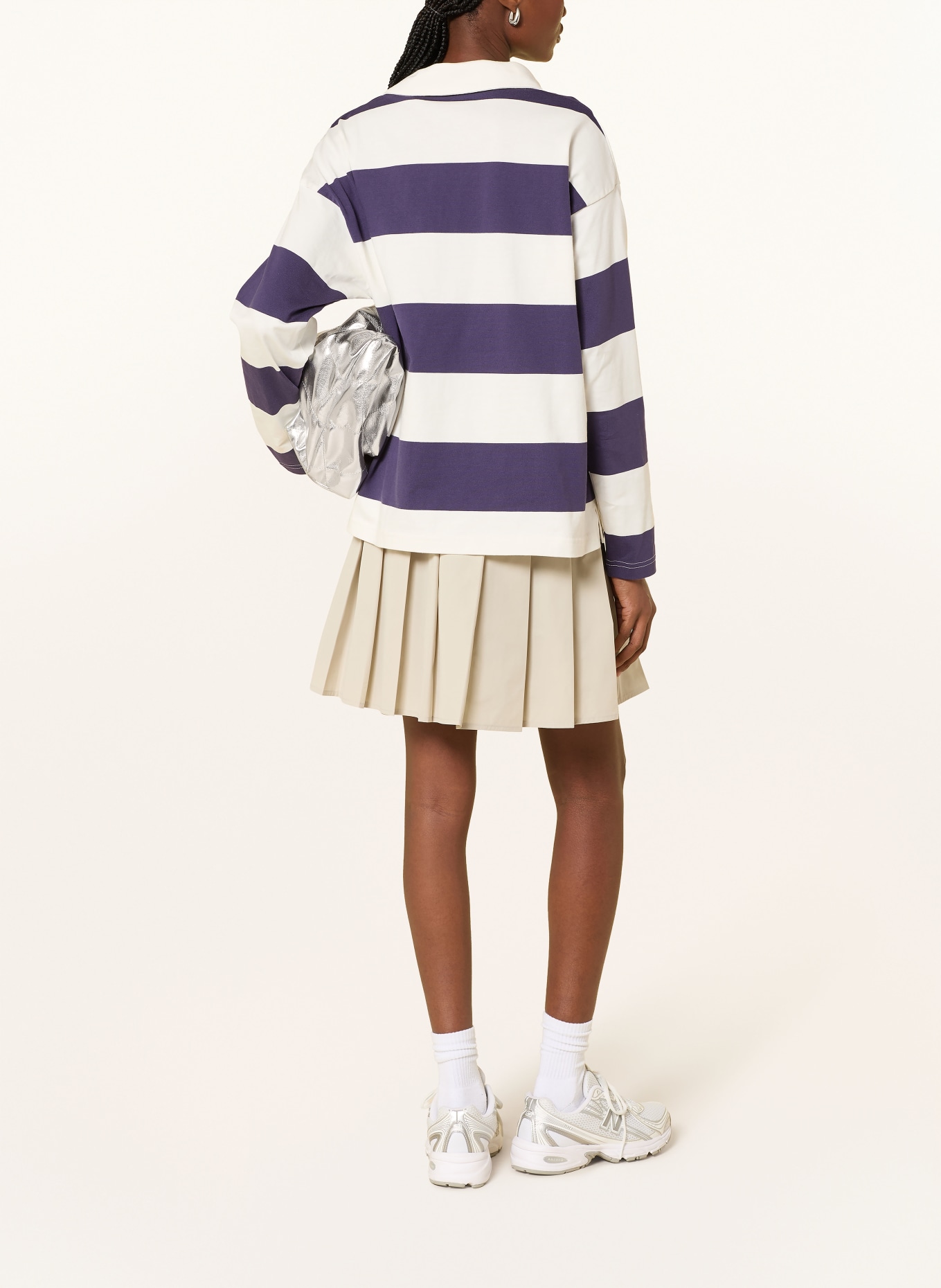 new balance rugby shirt: DARK BLUE / WHITE