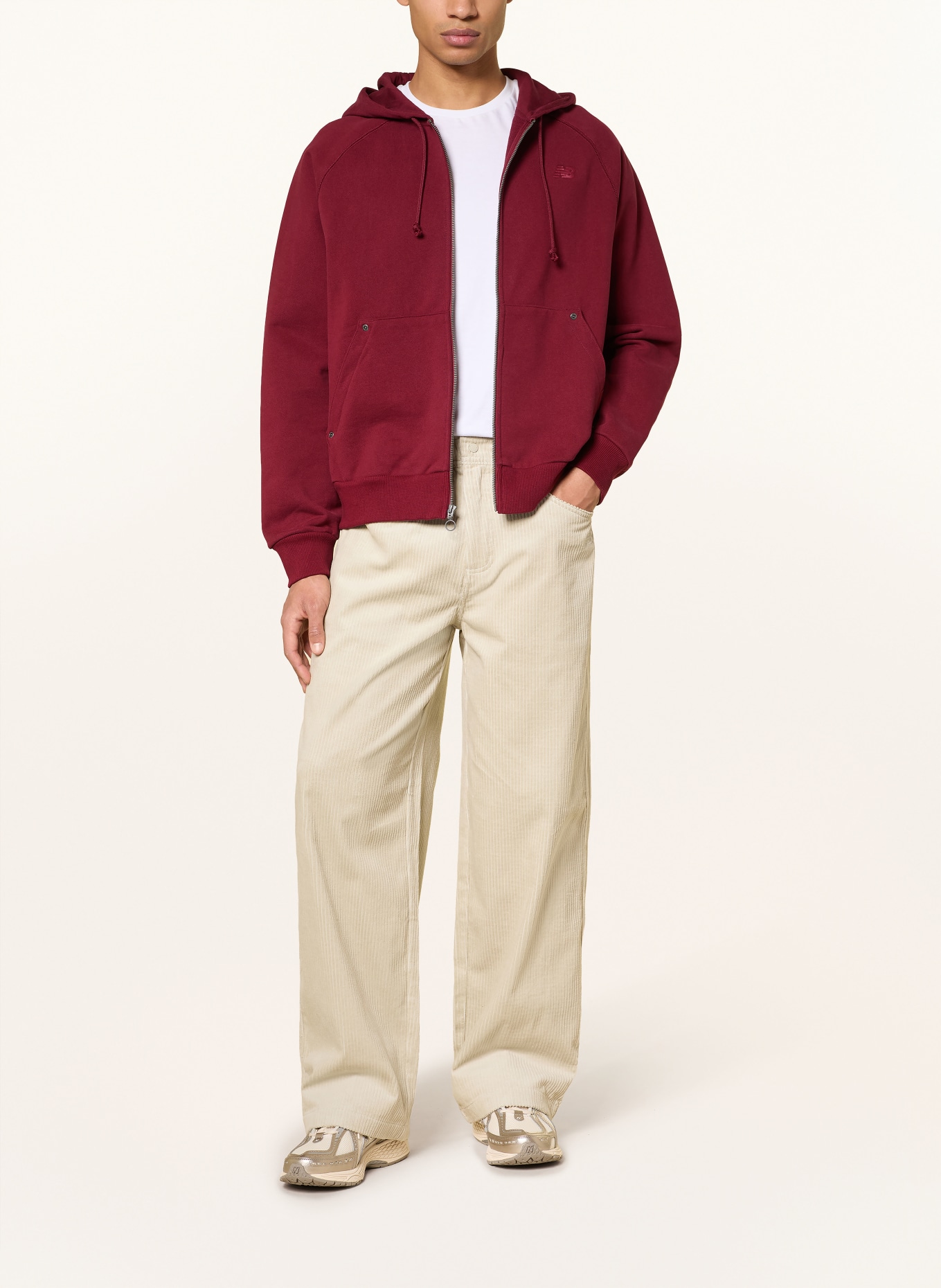 new balance Sweatjacke: DUNKELROT