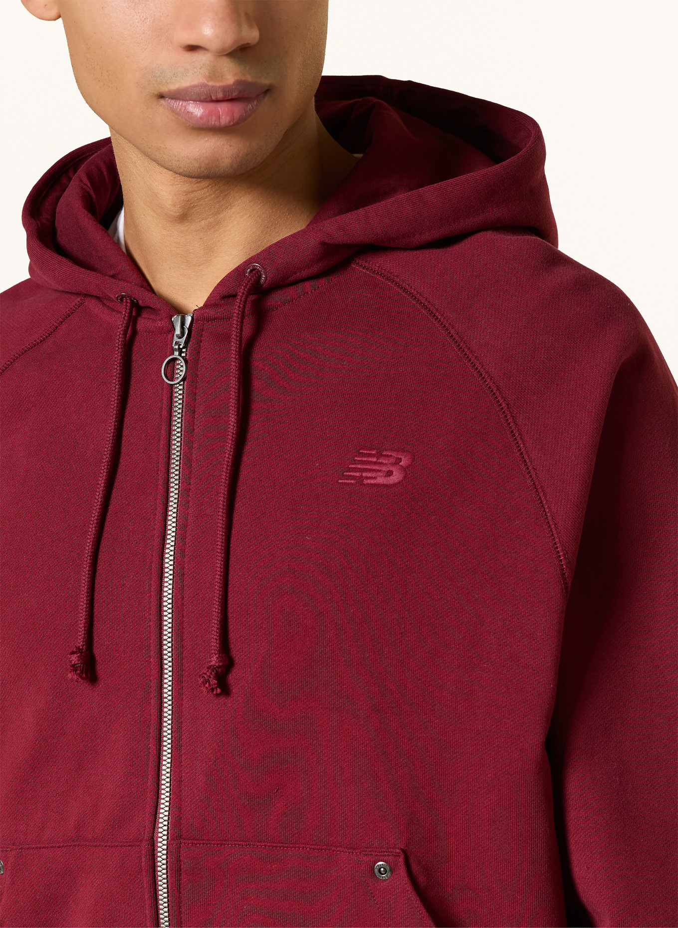 new balance Sweatjacke: DUNKELROT