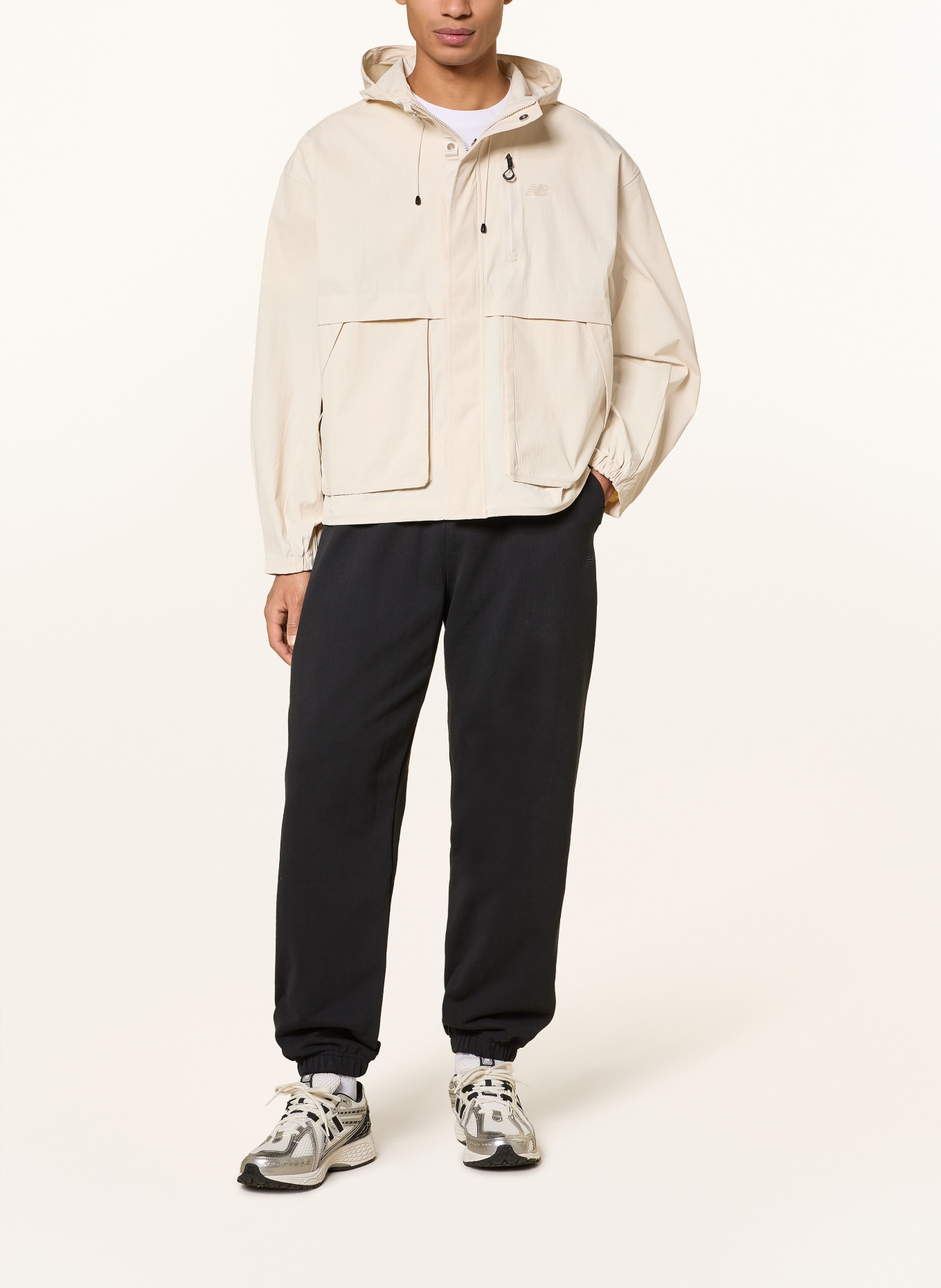 new balance Oversized-Regenjacke: CREME