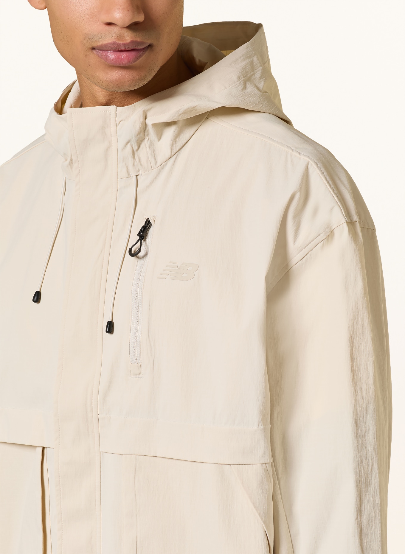 new balance Oversized-Regenjacke: CREME