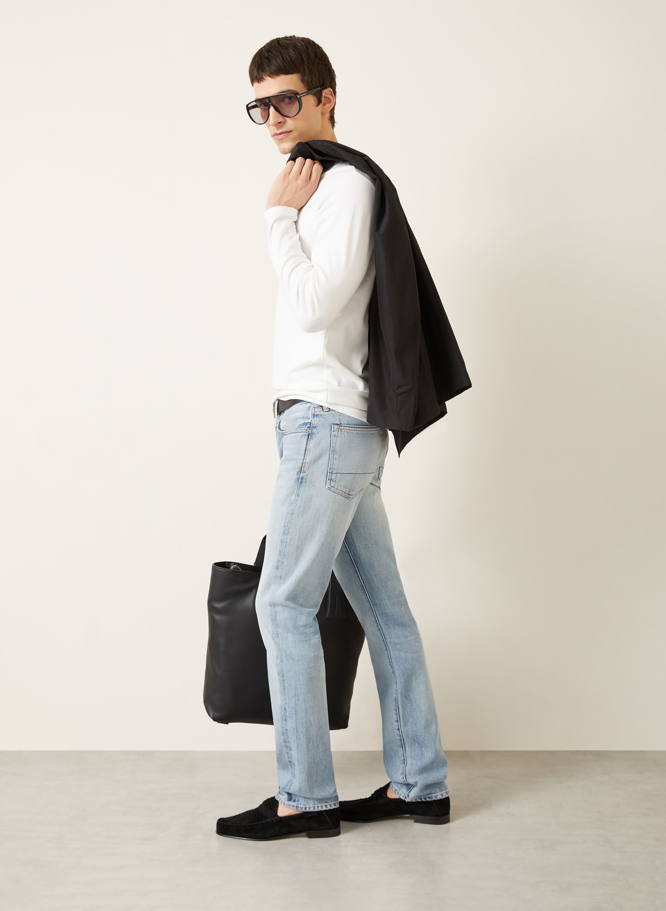 TOM FORD Jeans Straight Fit: UAN Pale Blue Denim