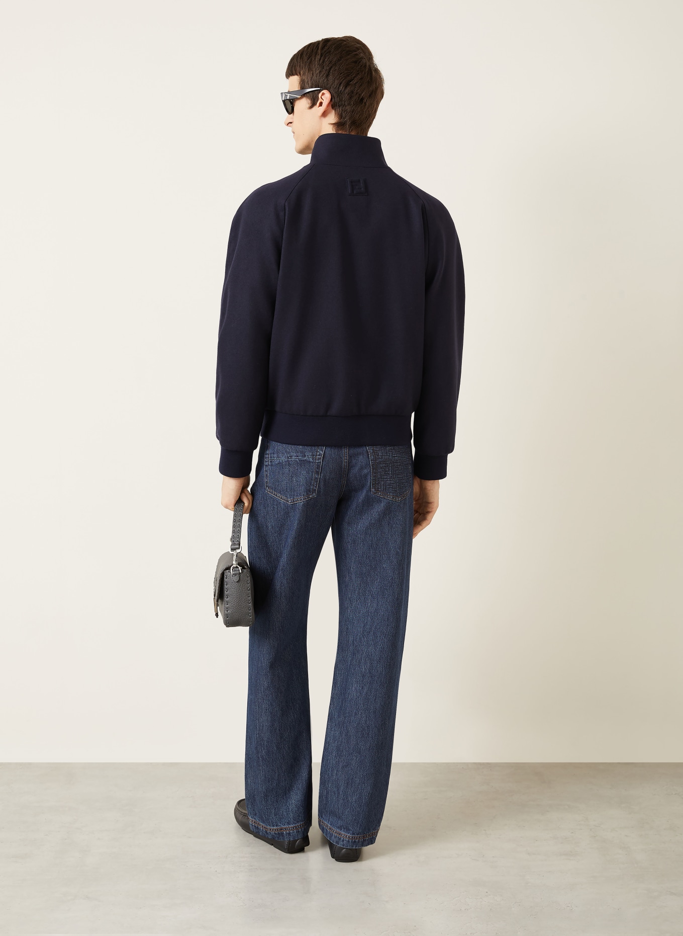 FENDI cashmere jacket: DARK BLUE