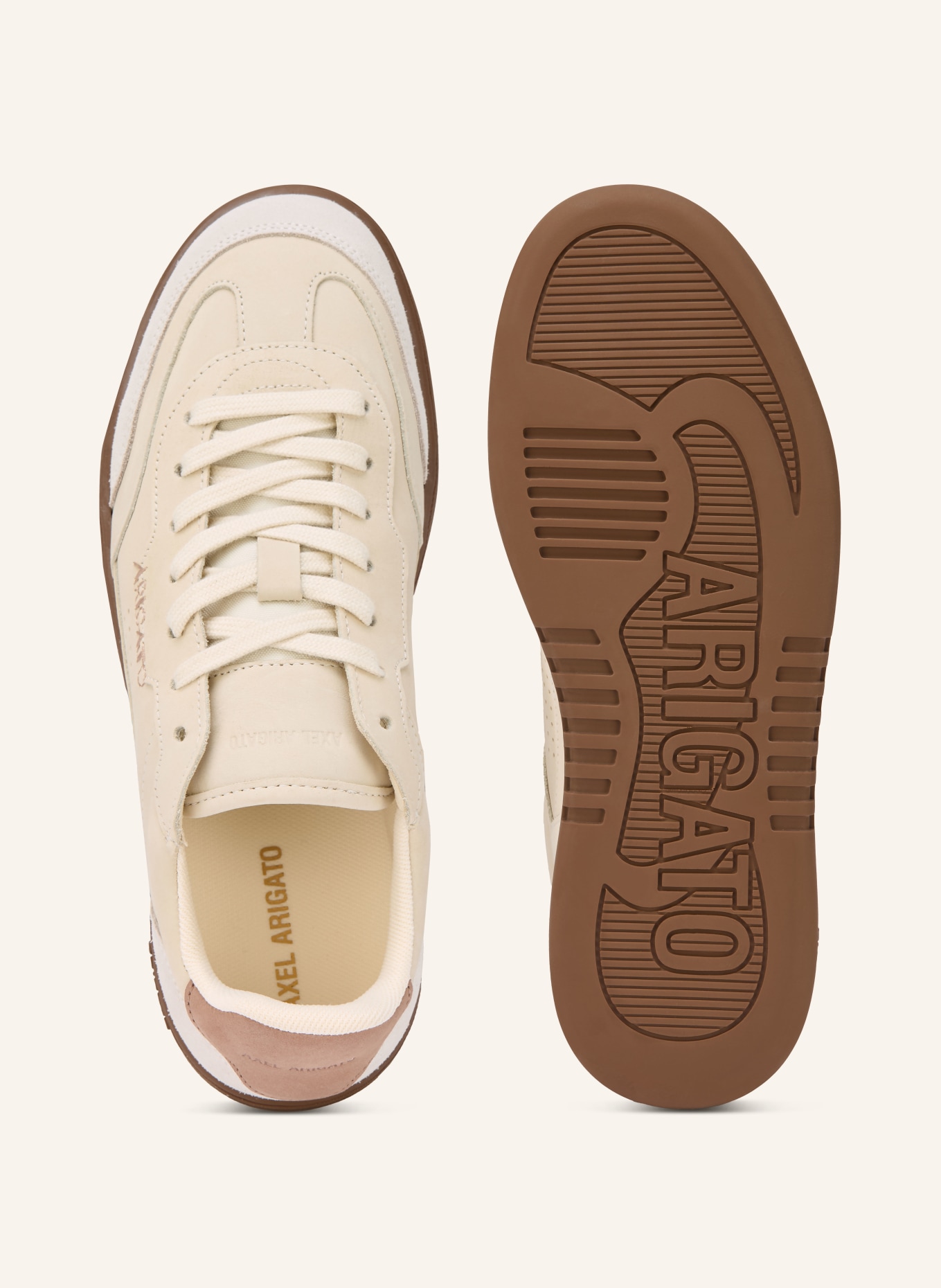 AXEL ARIGATO Sneaker DICE T-TOE: BEIGE / BROWN / LIGHT GRAY